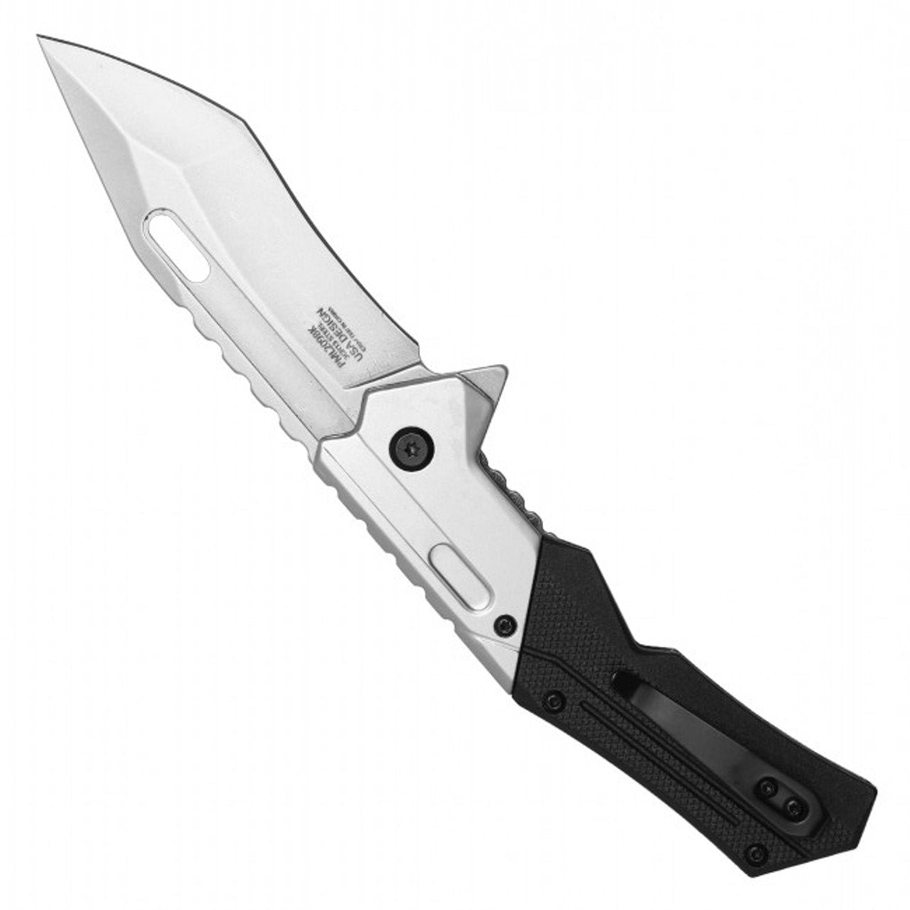 8.25" MilSpec Black Tactical EDC Pocket Knife