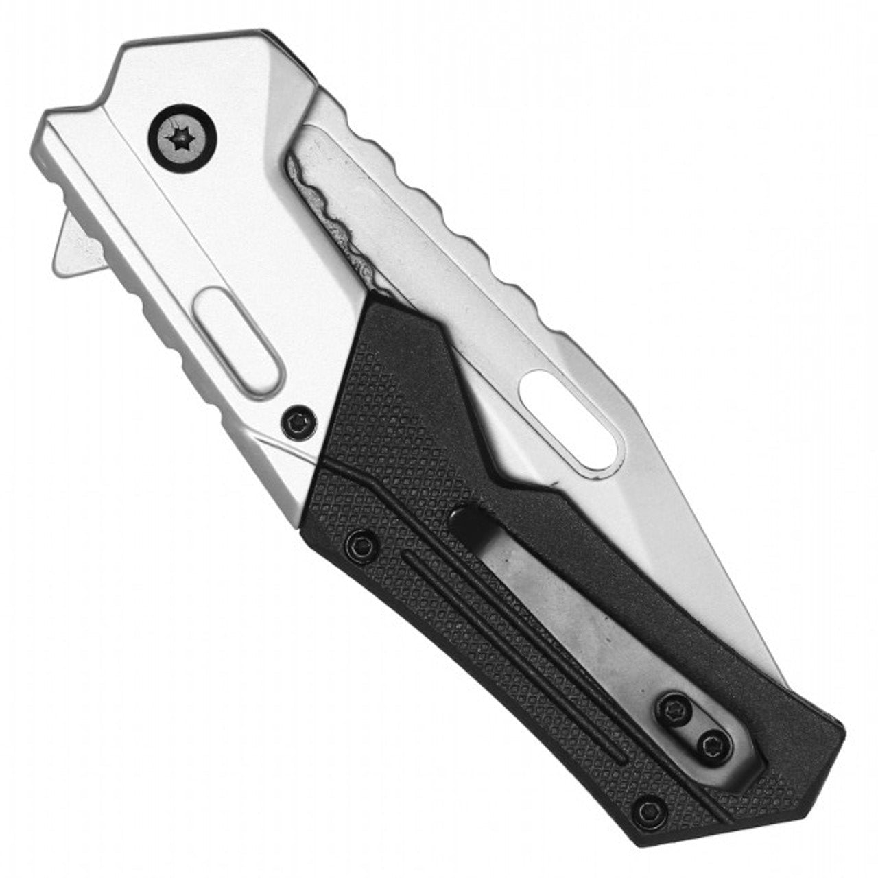 8.25" MilSpec Black Tactical EDC Pocket Knife