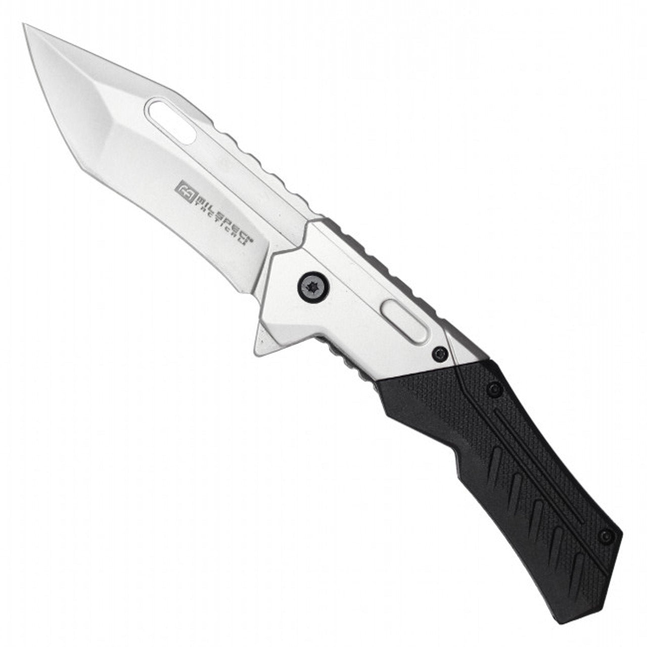 8.25" MilSpec Black Tactical EDC Pocket Knife