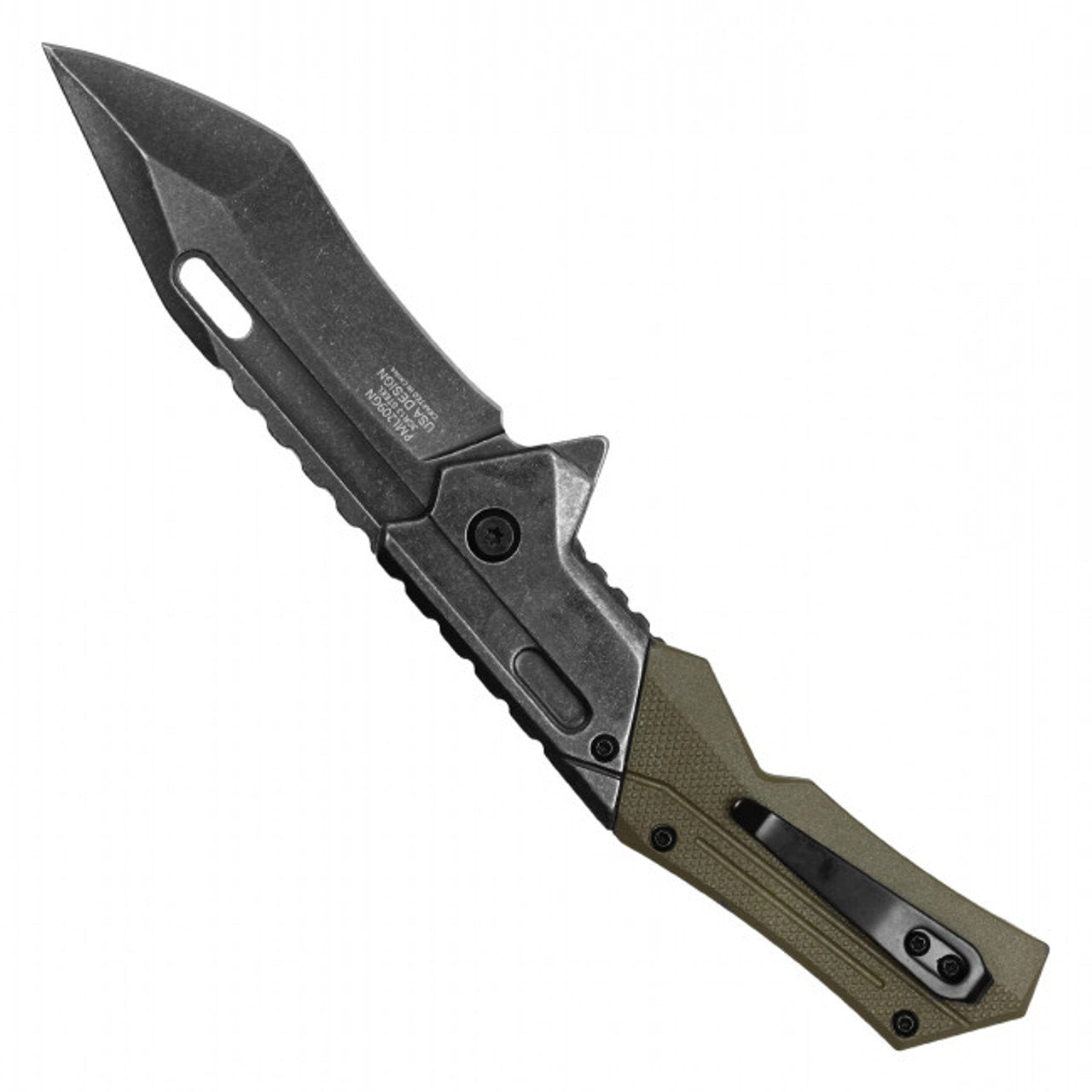 8.25" MilSpec Green Tactical EDC Pocket Knife