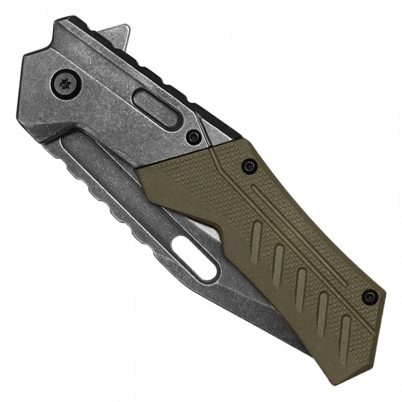 8.25" MilSpec Green Tactical EDC Pocket Knife