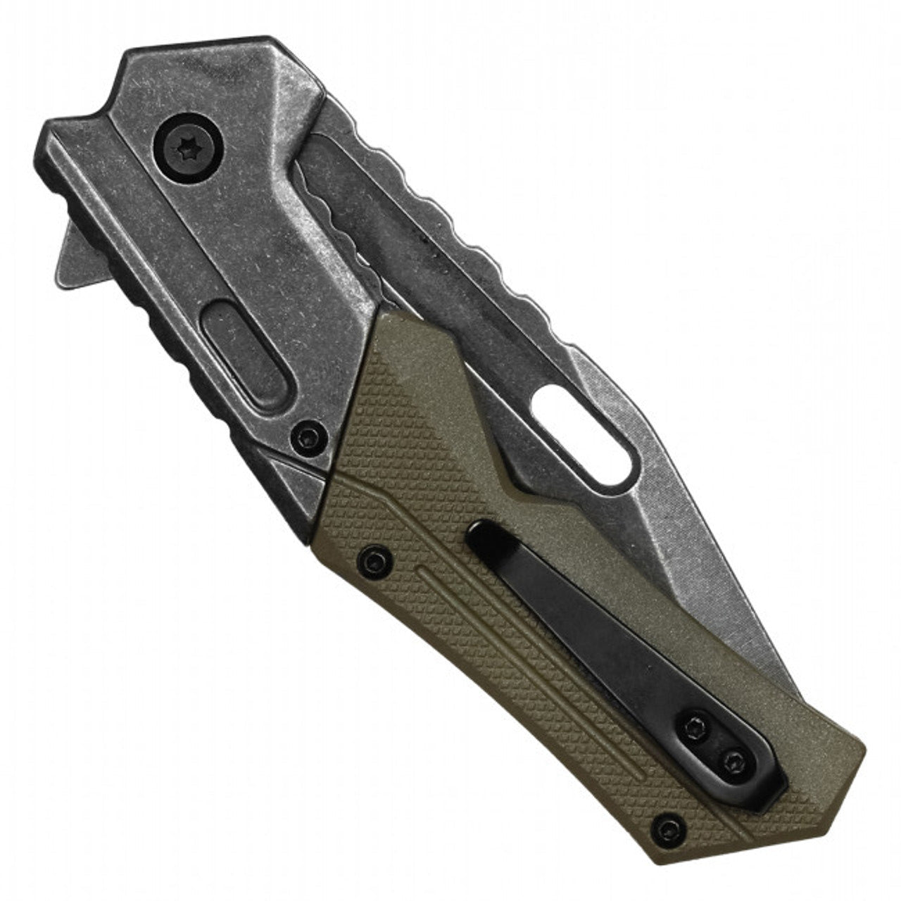 8.25" MilSpec Green Tactical EDC Pocket Knife