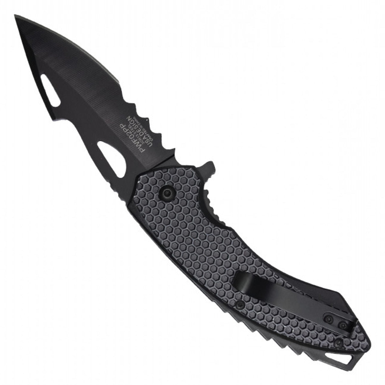 9" Purple Dragon Pocket Knife | Fantasy Folding Knife with Flaming Blade