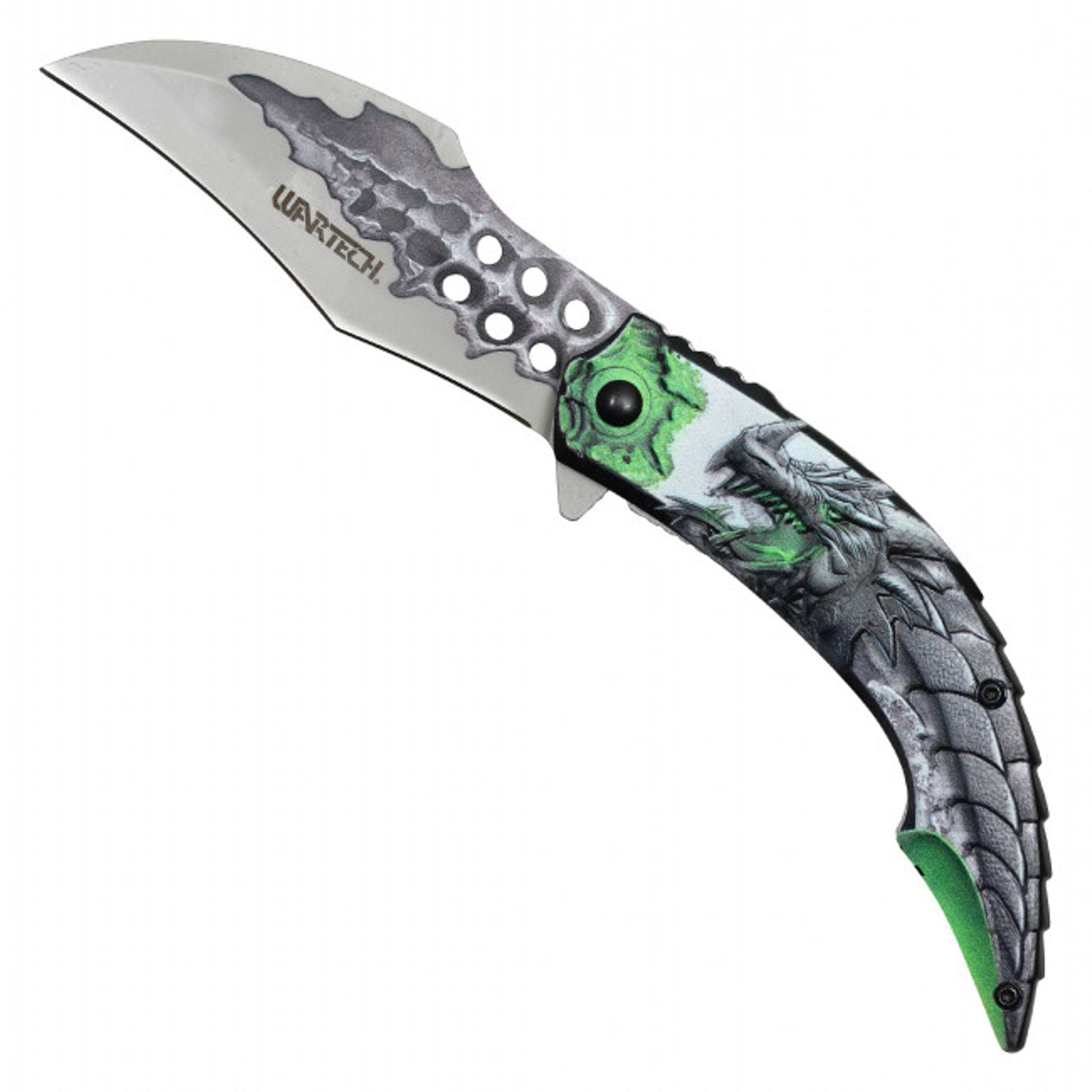 Green Dragon Spring Assisted Folding Pocket Knife – Fierce & Functional