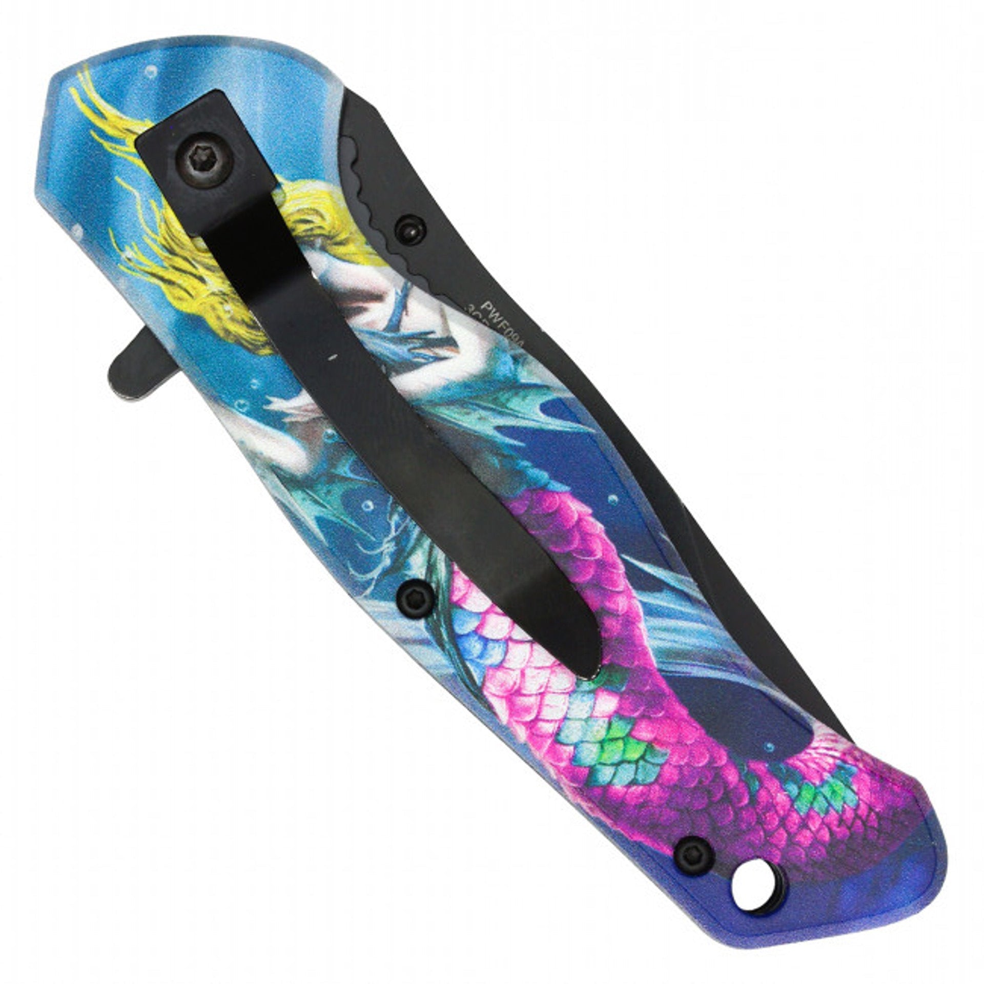 8" Wartech Mermaid Pocket Knife – Mythical Elegance