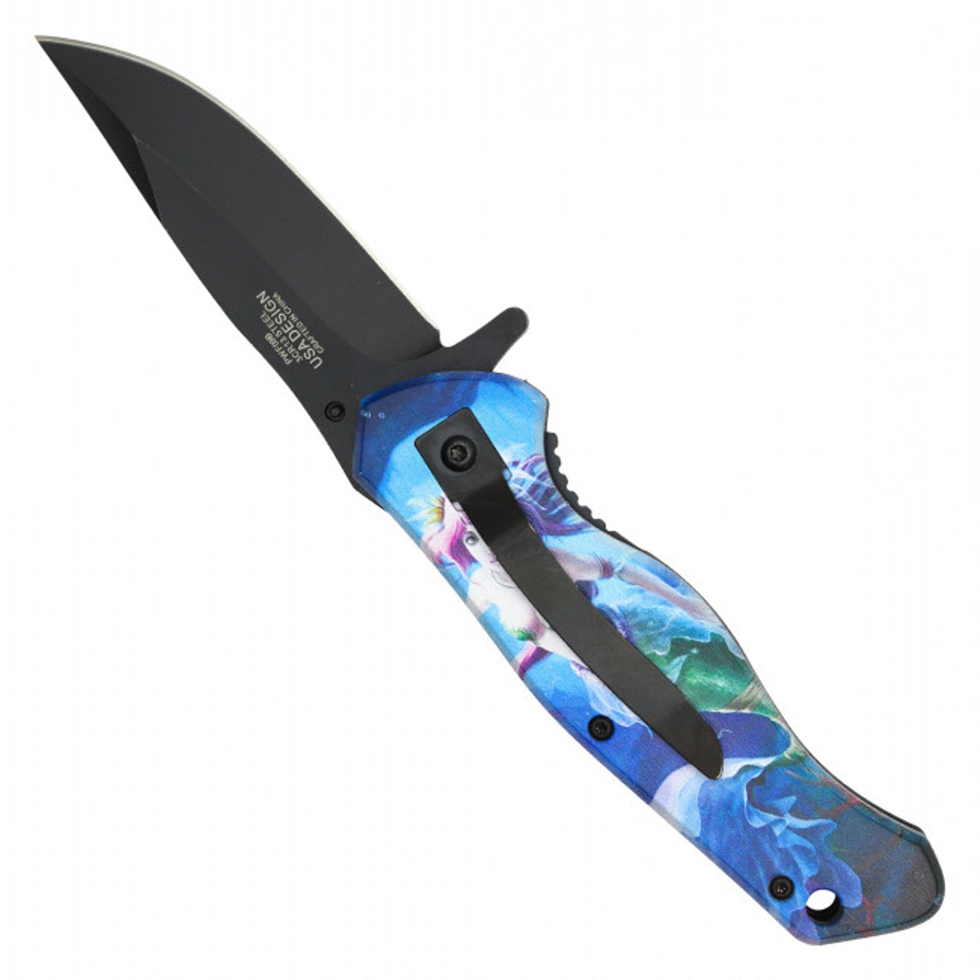 8" Wartech Mermaid Pocket Knife – Oceanic Elegance