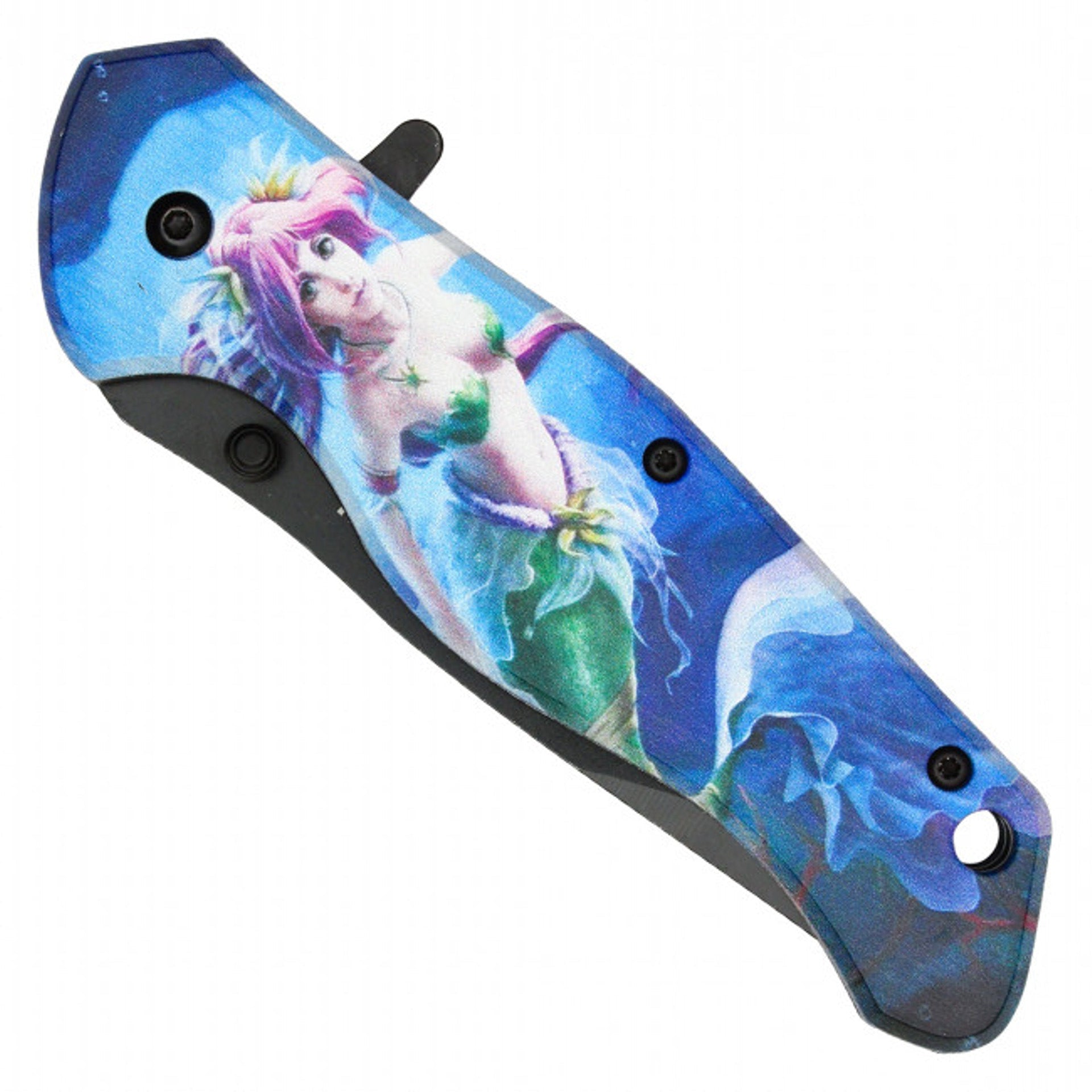 8" Wartech Mermaid Pocket Knife – Oceanic Elegance