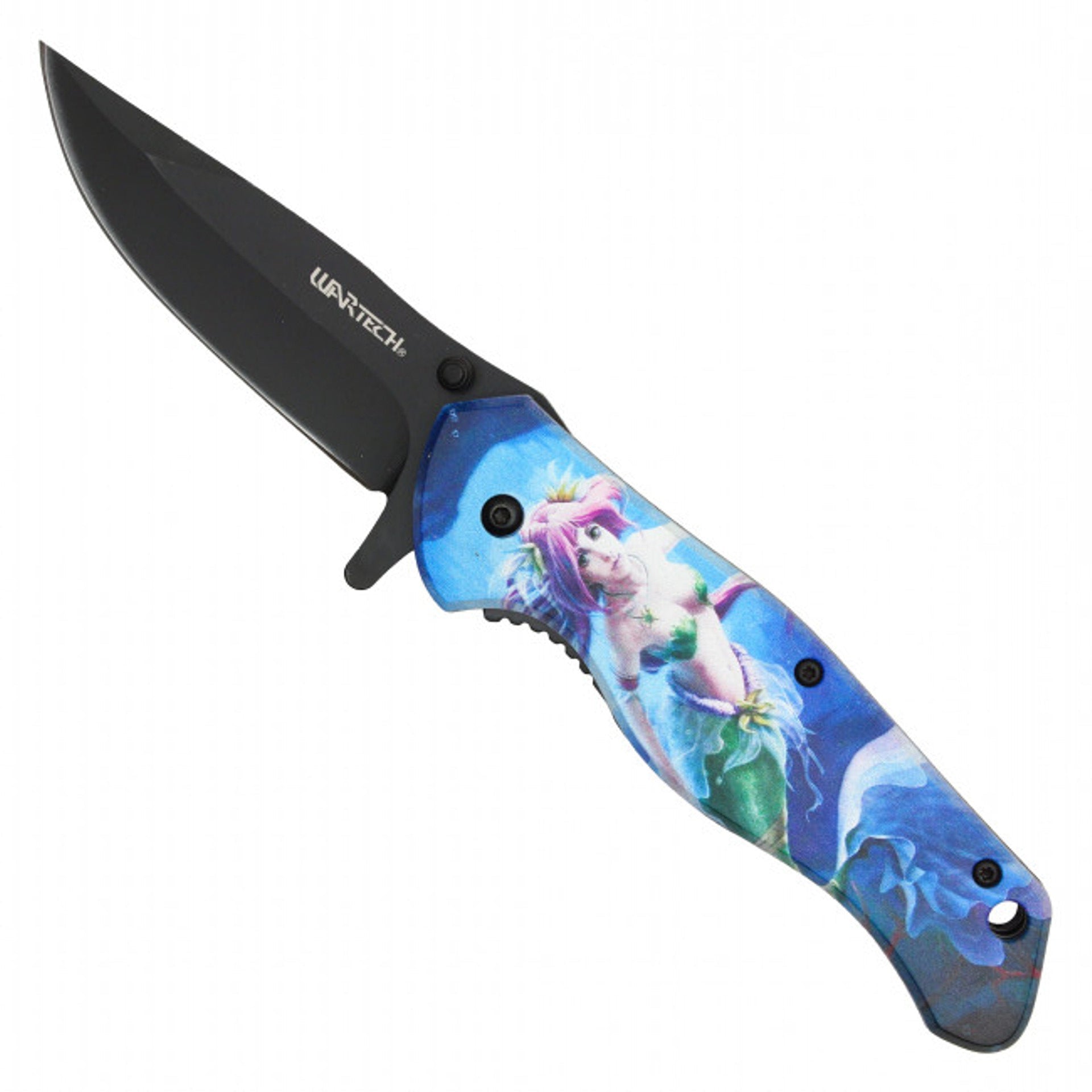 8" Wartech Mermaid Pocket Knife – Oceanic Elegance