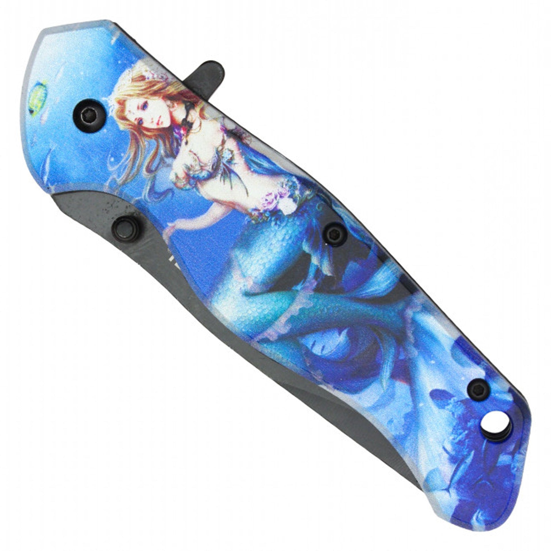8" Wartech Mermaid Pocket Knife – Ocean-Inspired Elegance