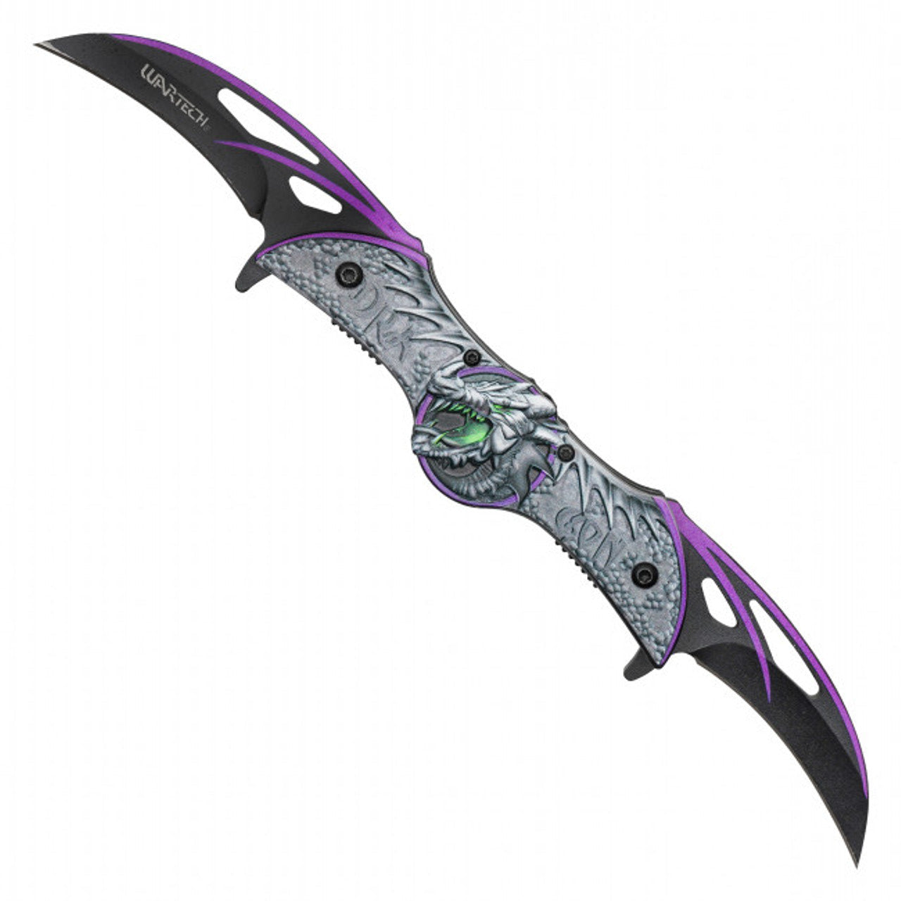 10.5" Purple Dragon Pocket Knife – Majestic Design & Fierce Functionality