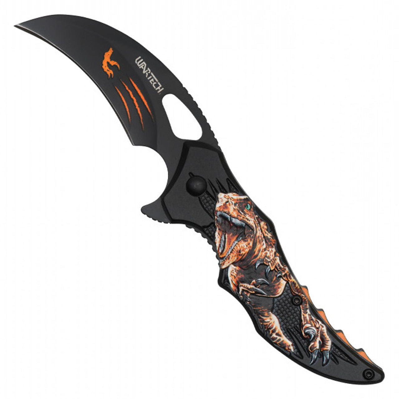 7" Orange T-Rex Pocket Knife – Fierce & Functional