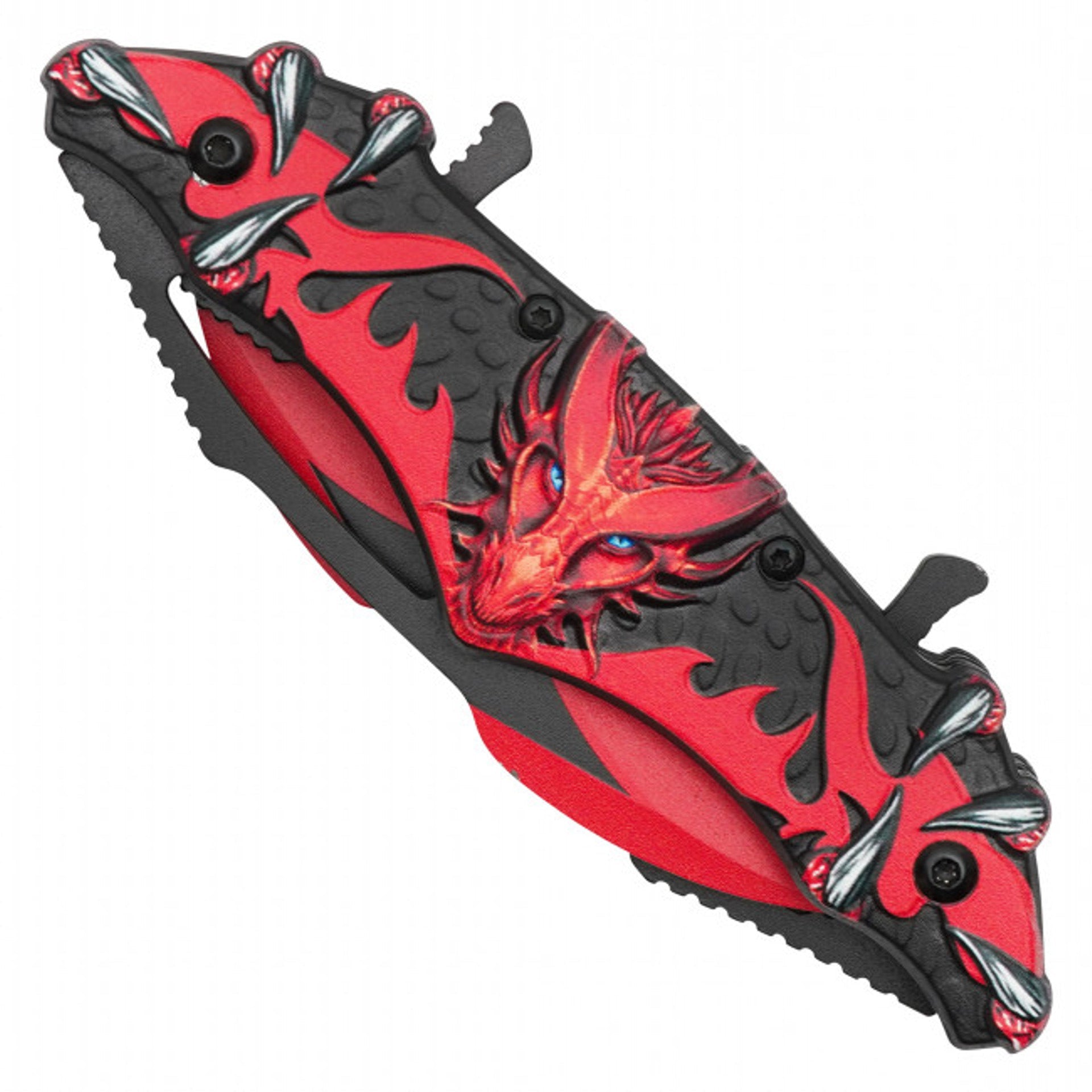11" Red Dragon Pocket Knife