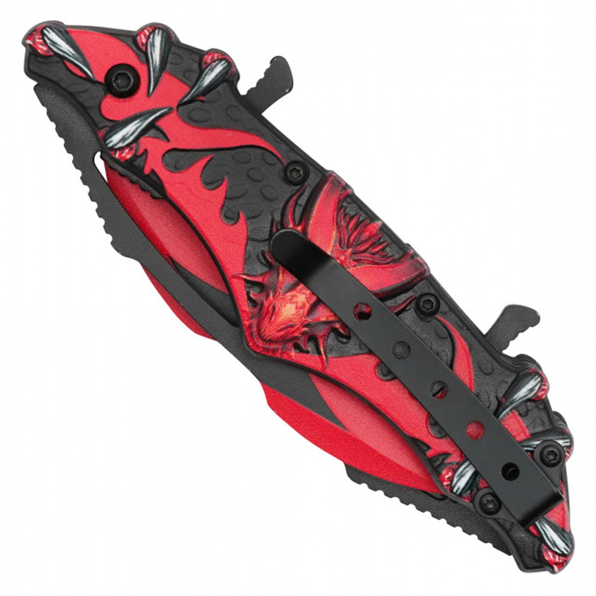 11" Red Dragon Pocket Knife