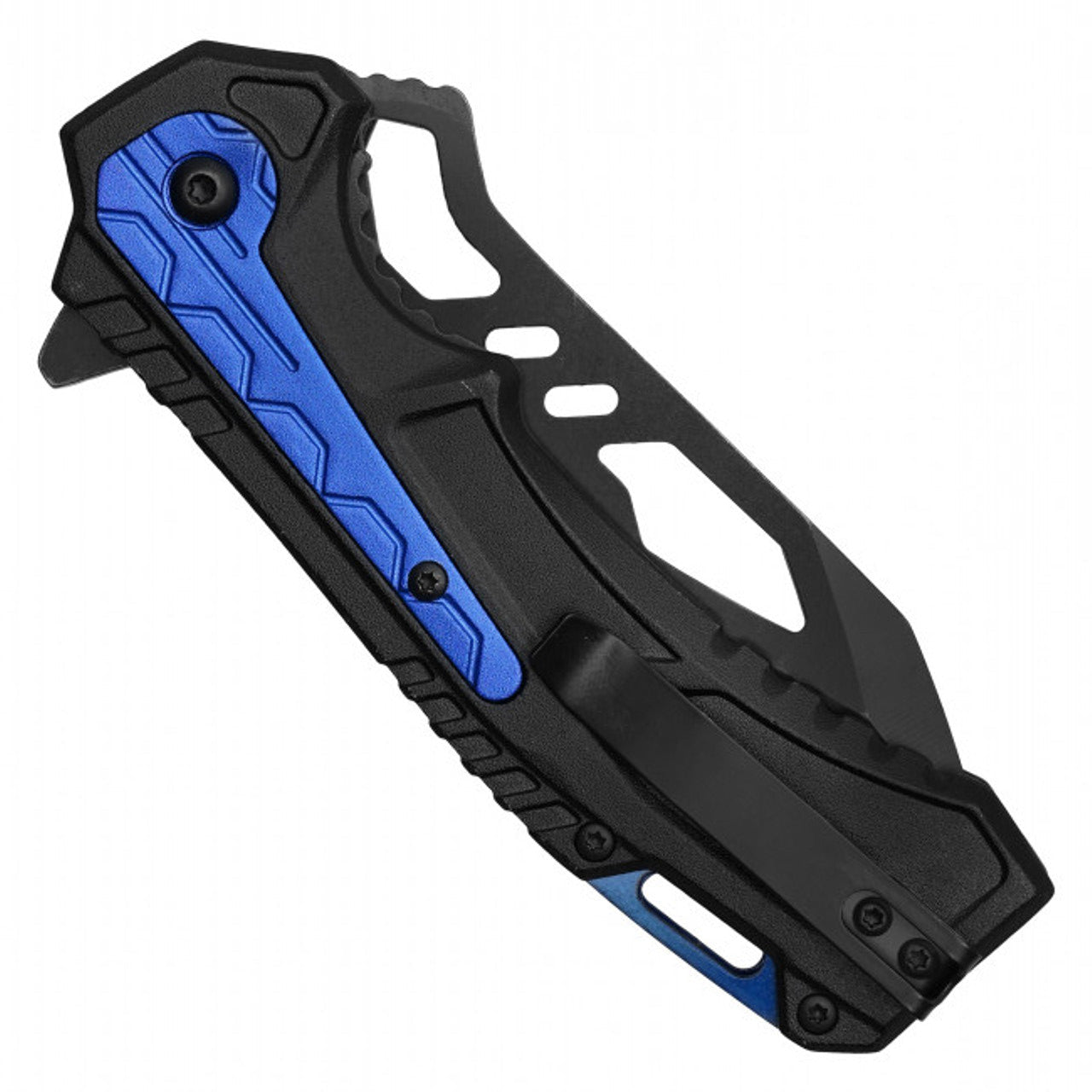 8.25" Tactical Blue Pocket Knife – Durable & Stylish
