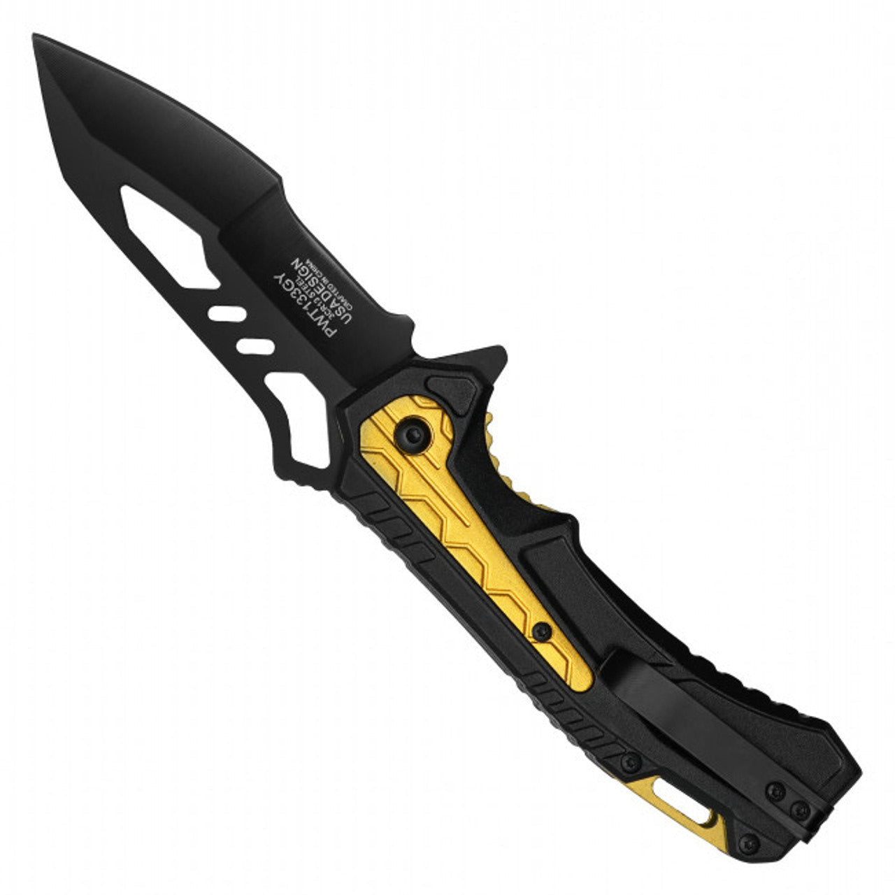 8.25" Tactical Yellow Pocket Knife – Bold & Reliable