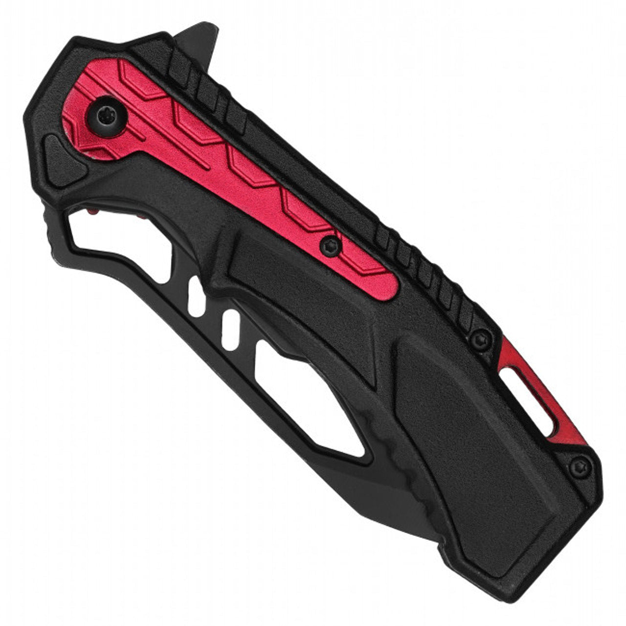 8.25" Tactical Red Pocket Knife – Rugged & Reliable