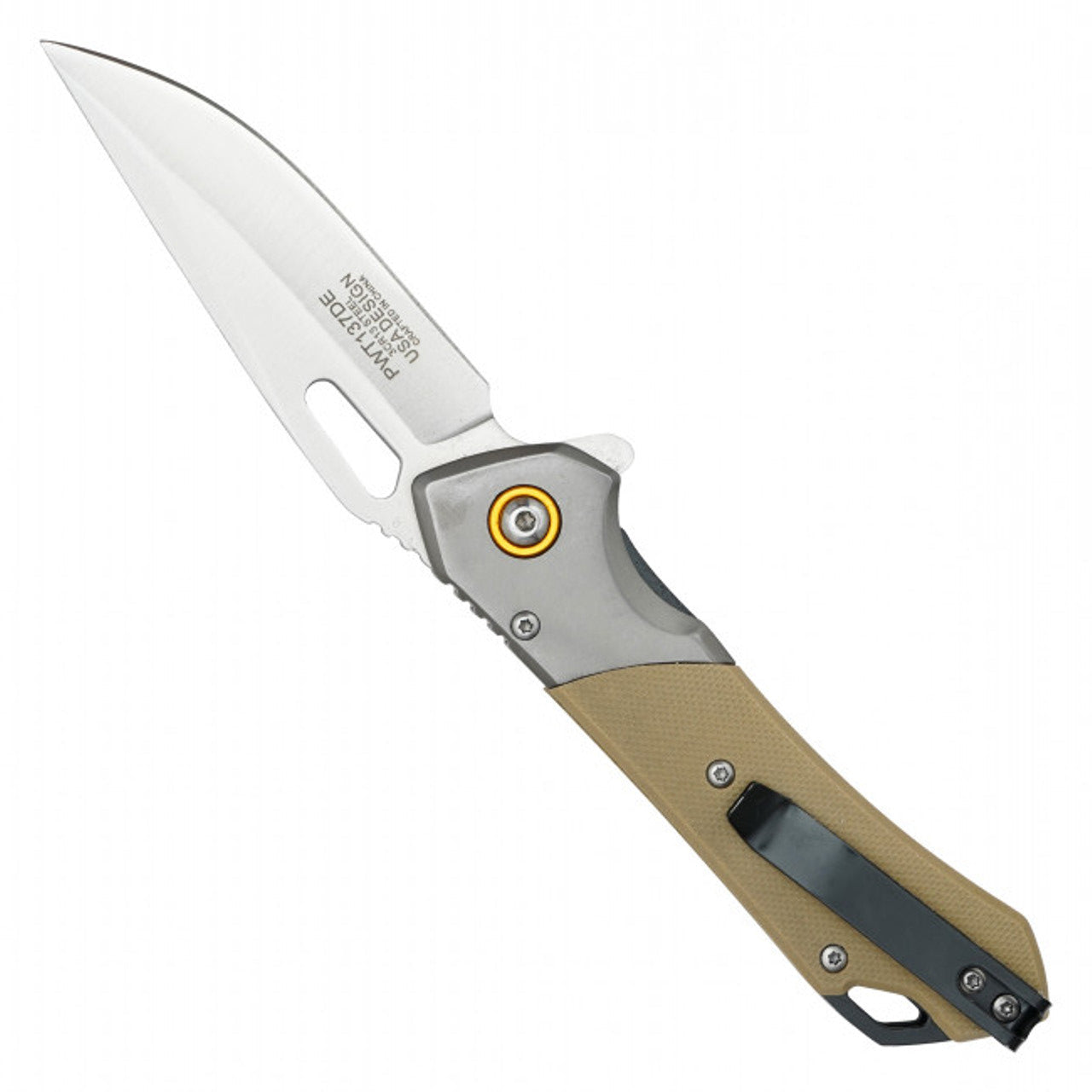 7.75" 2-Tone Desert Pocket Knife – Rugged & Reliable