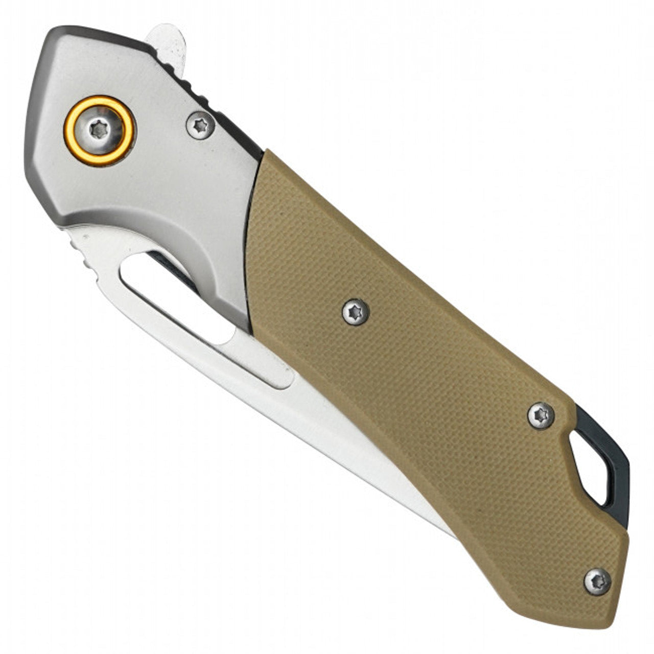 7.75" 2-Tone Desert Pocket Knife – Rugged & Reliable