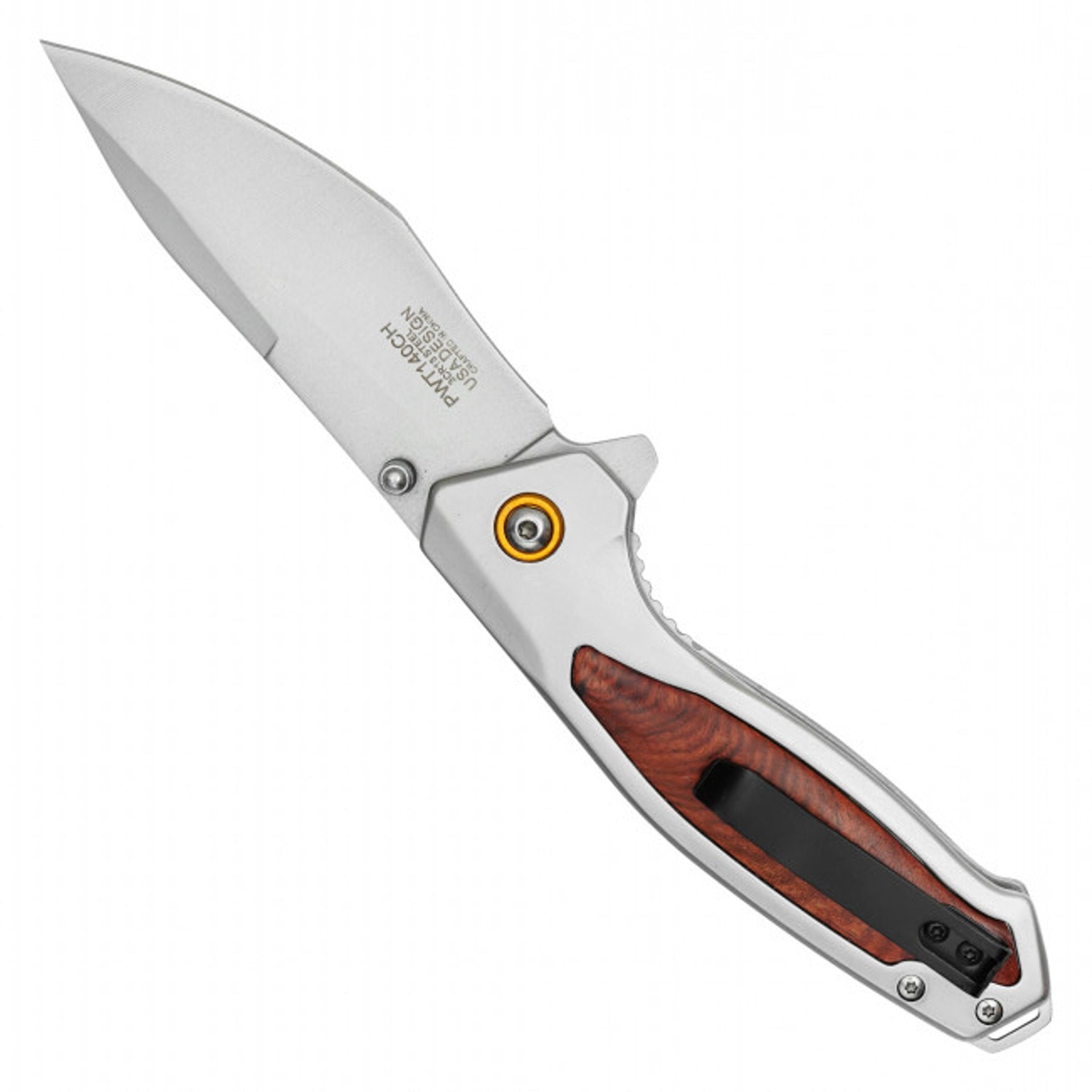WARTECH - 8" Wood Handle Pocket Knife