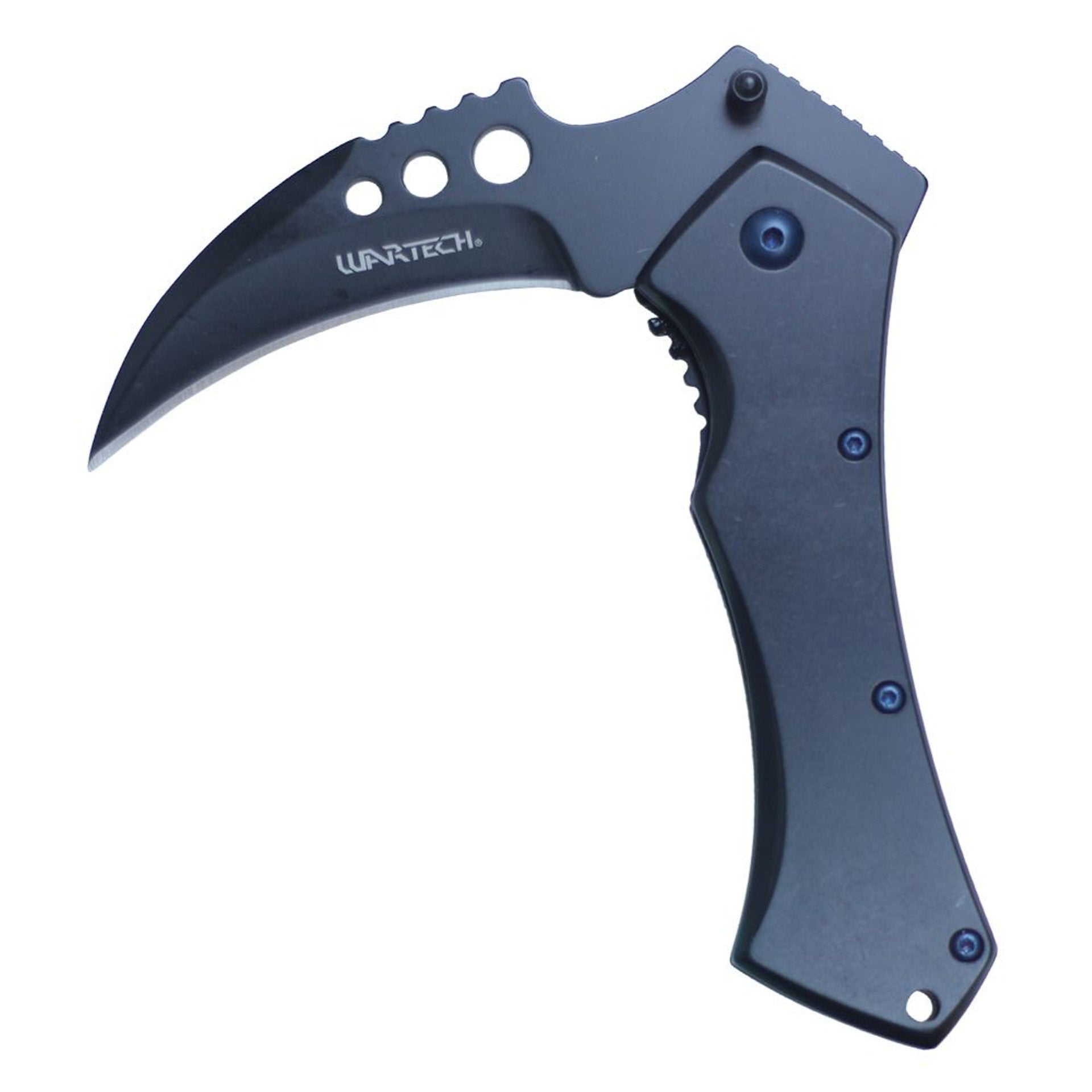 5.5" Wartech Scythe Folding Pocket Knife - PWT283BK