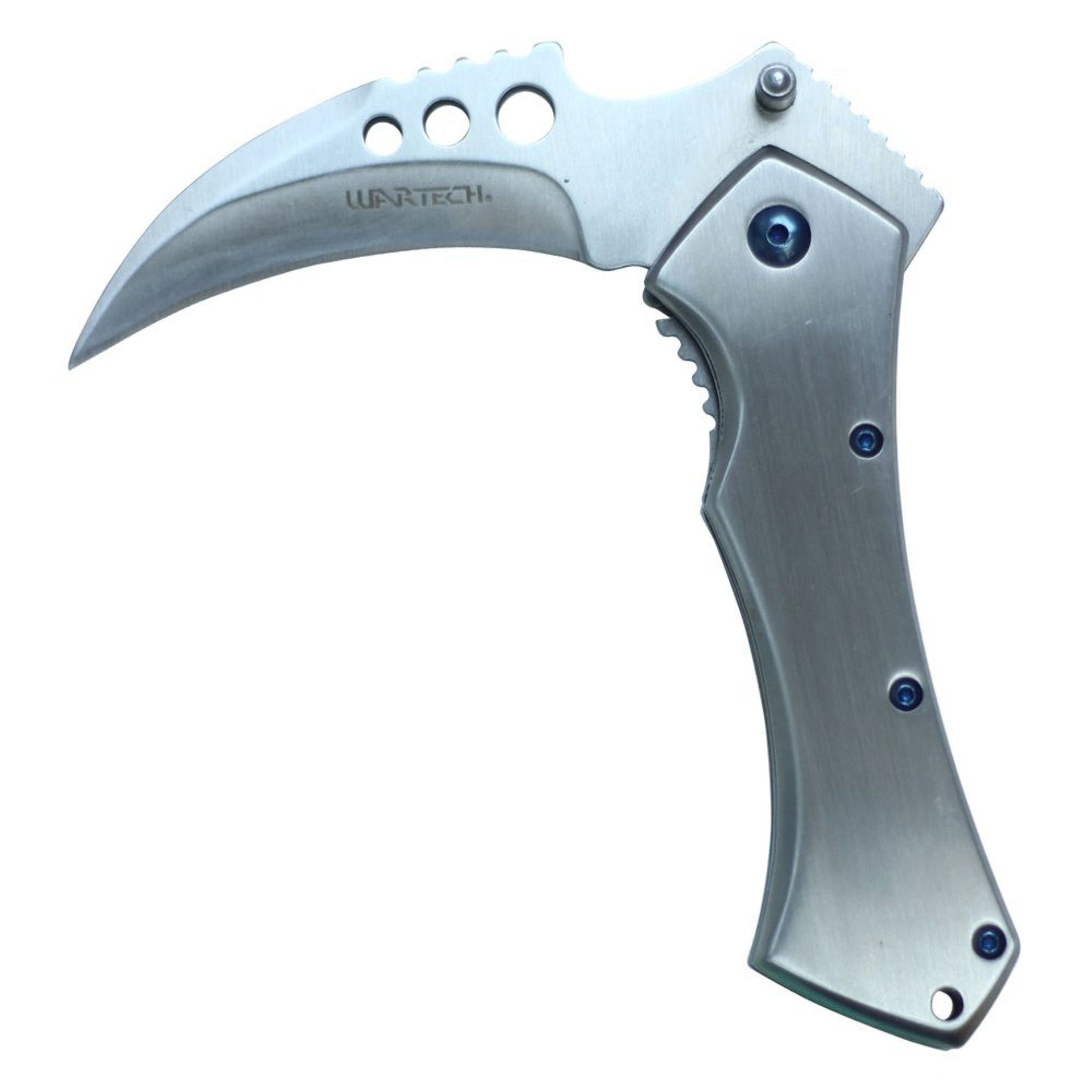 5.5" Wartech Scythe Folding Pocket Knife - PWT283SL