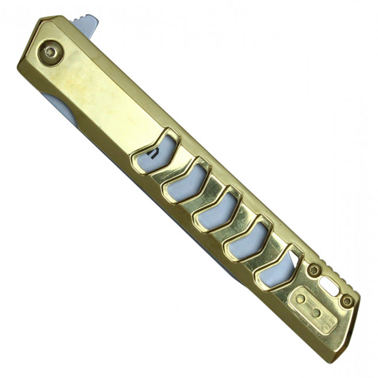 Gold Assisted Open Pocket Knife | Knife Plug