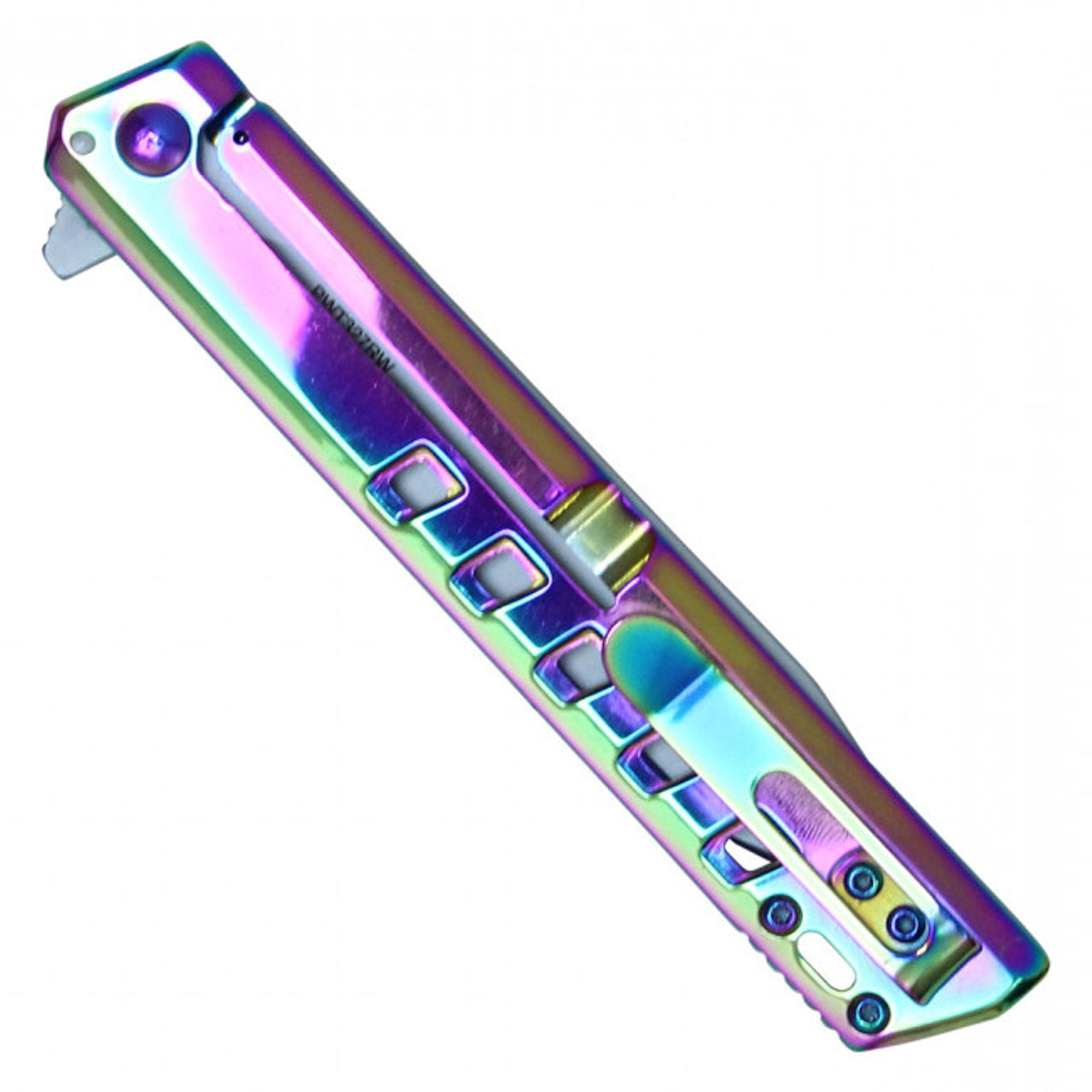 Open Pocket Knife | Rainbow Pocket Knife | Knife Plug
