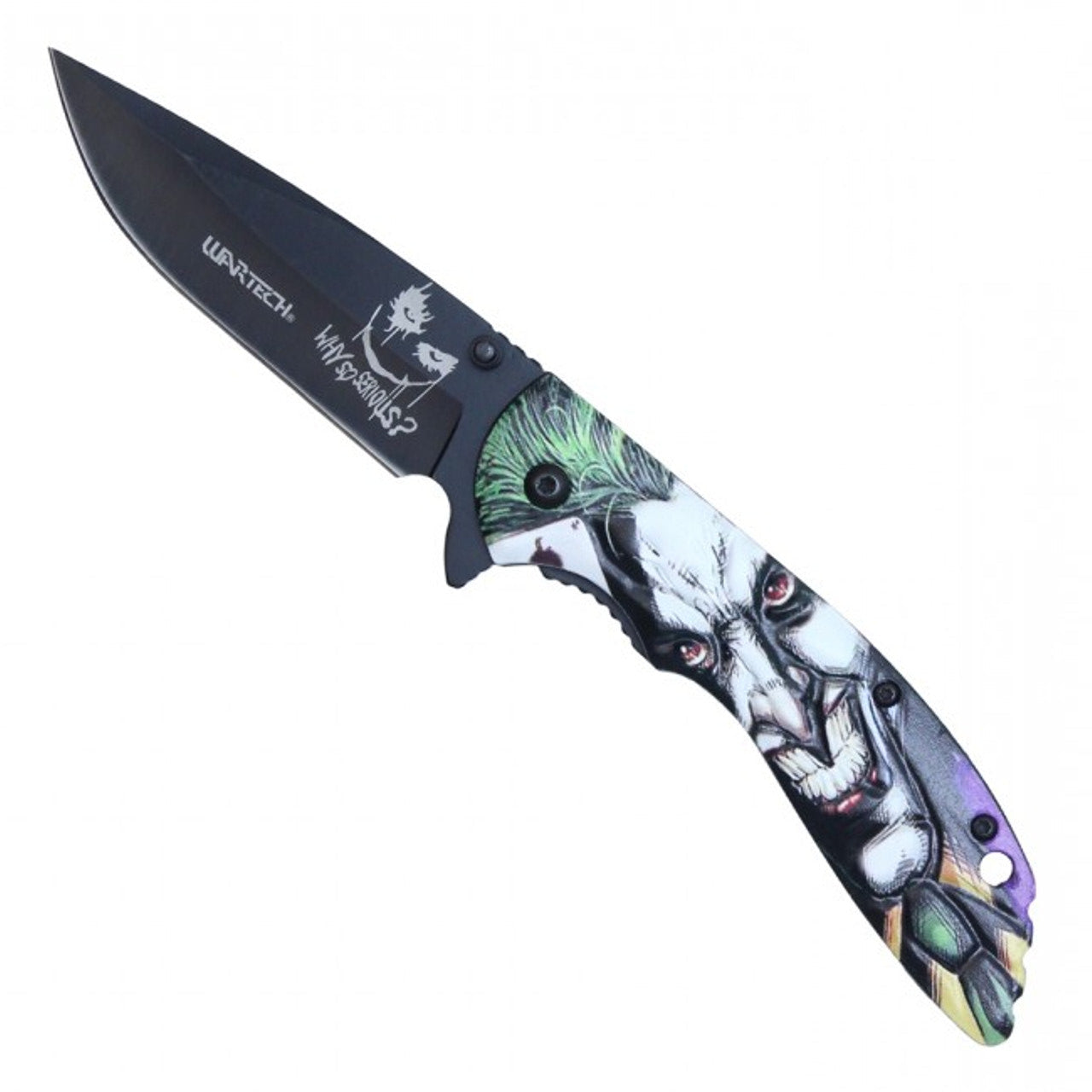 8” Assisted Open Joker Face Pocket Knife
