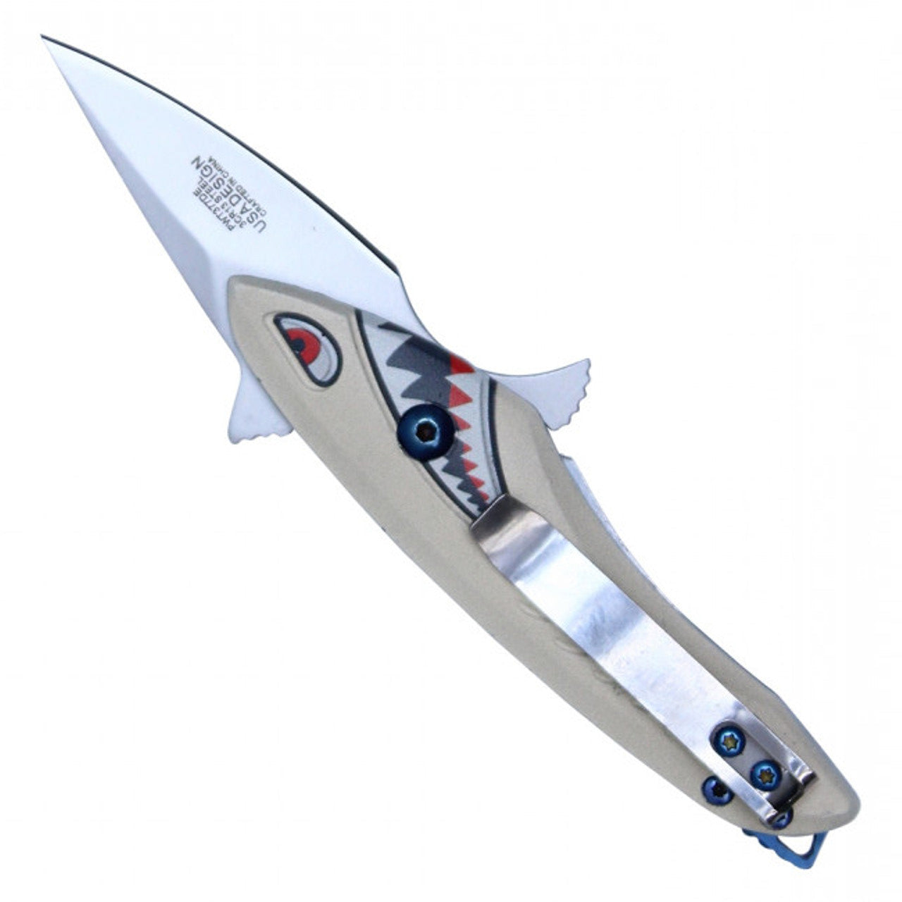 5.5" Assisted Open Shark Knife – Dirt