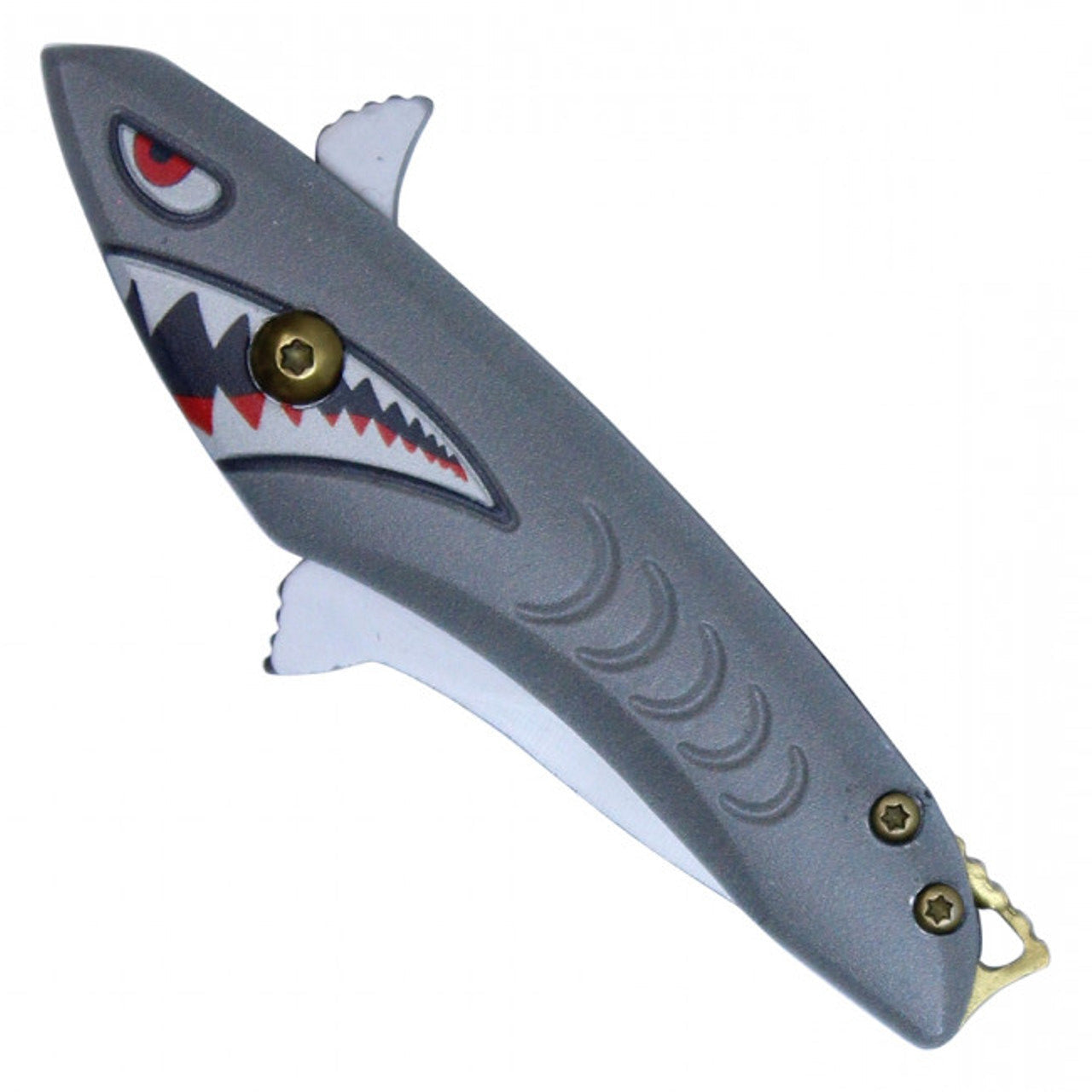5.5" Assisted Open Shark Knife – Grey