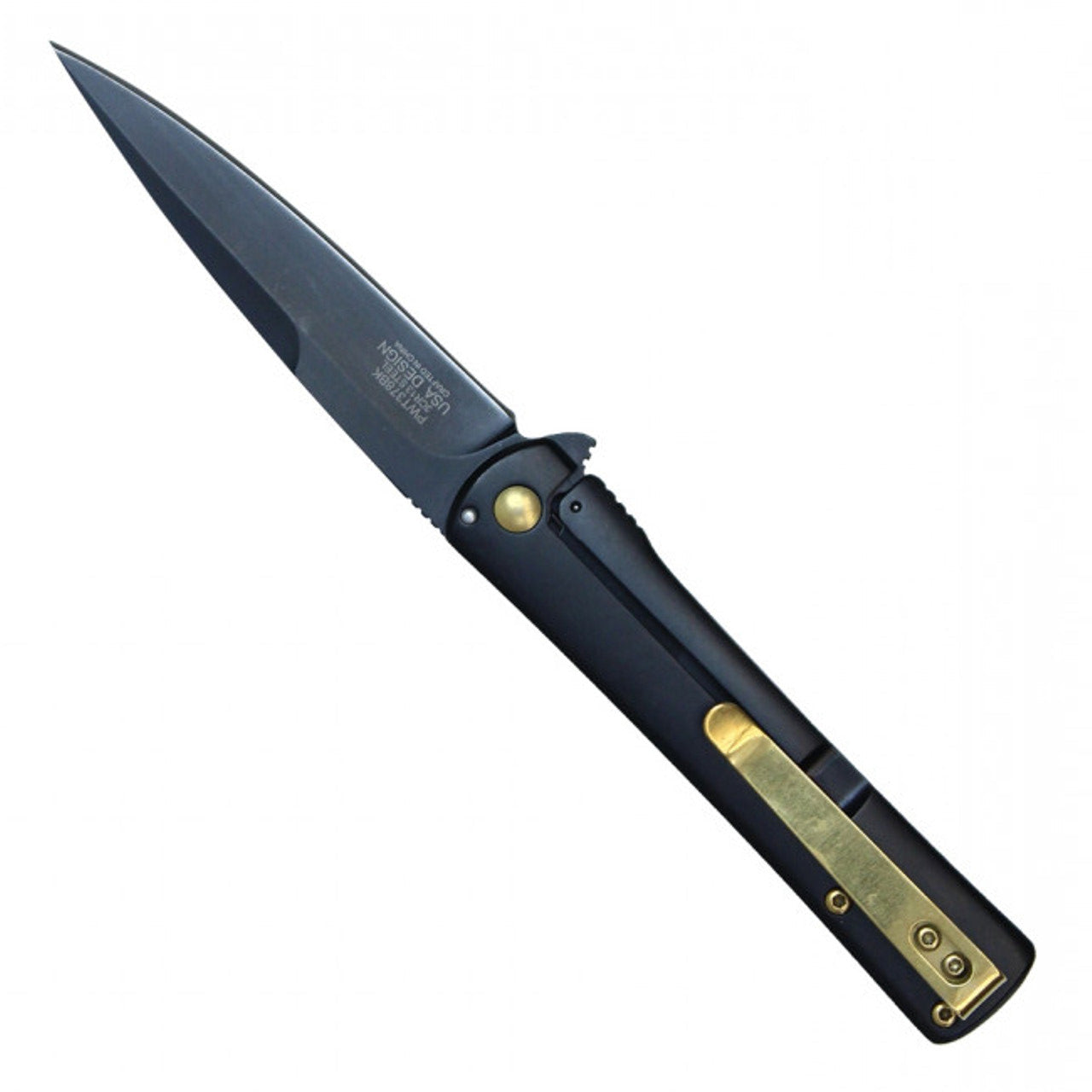Black Sharp Knife | 7.75" Pocket Knife | Knife Plug