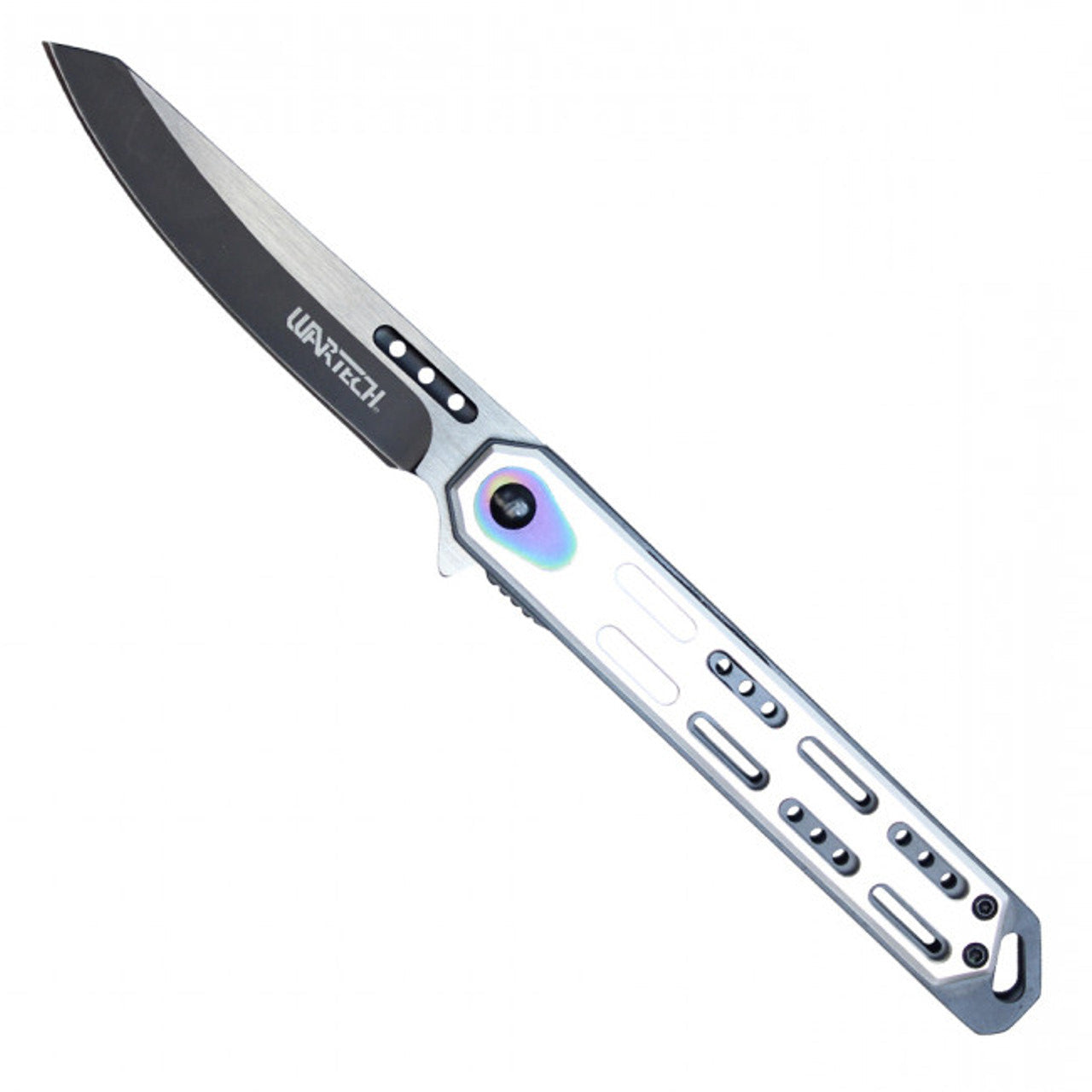 8.5" Spring Assisted Folding Knife (Chrome) | Tactical EDC Knife