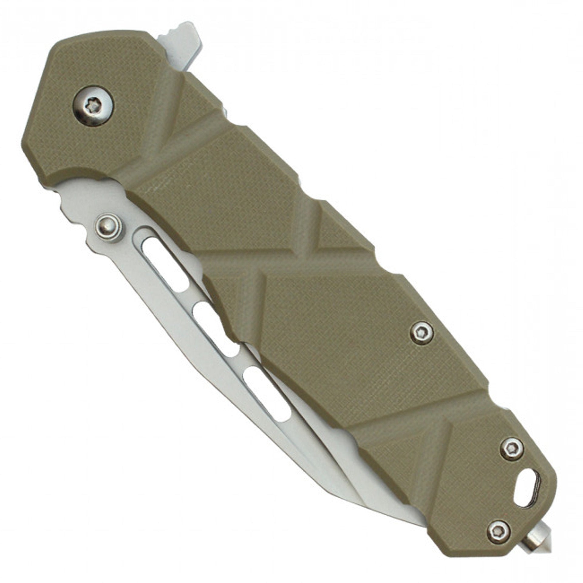 8" G10 Pocket Knife – Desert Dirt Edition