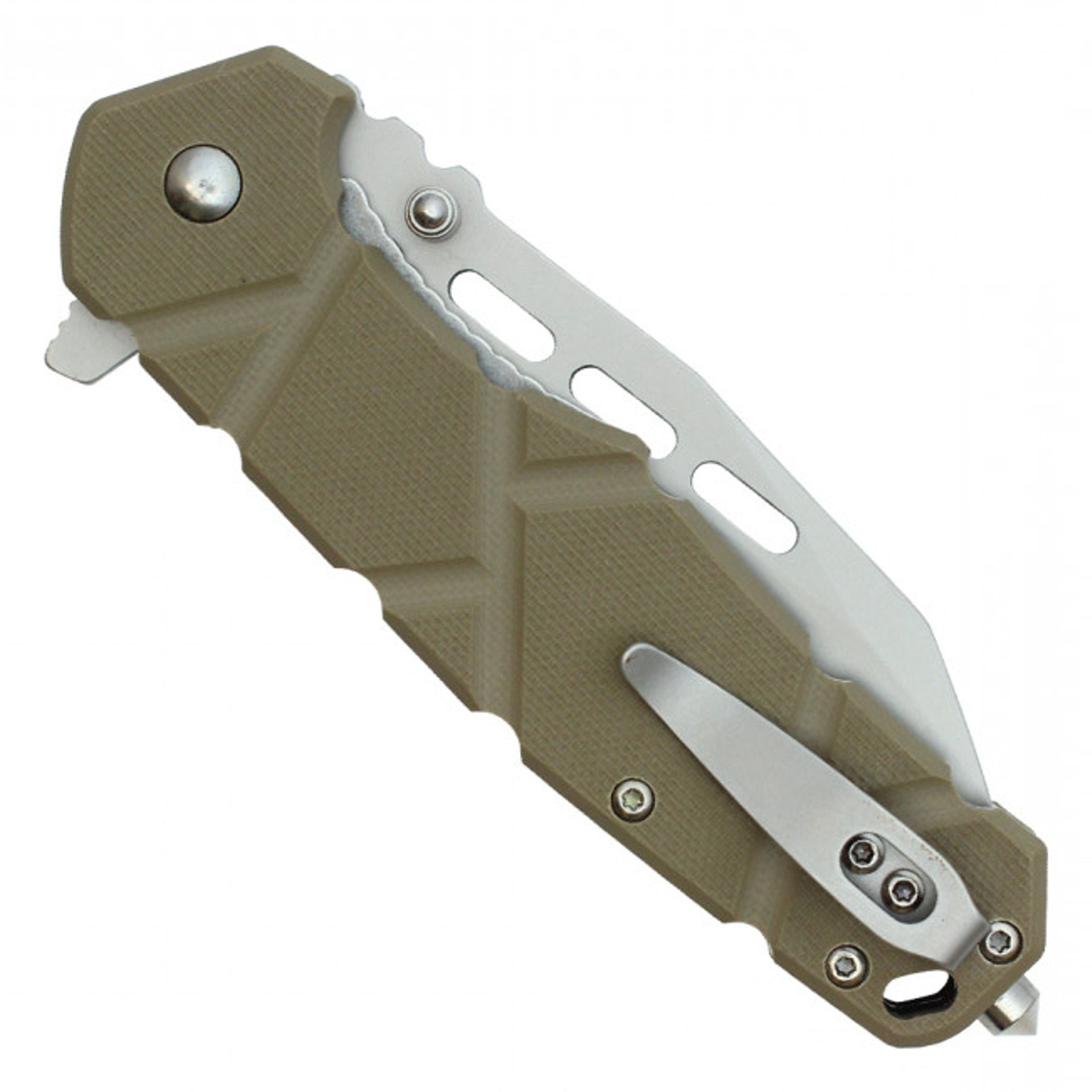 8" G10 Pocket Knife – Desert Dirt Edition
