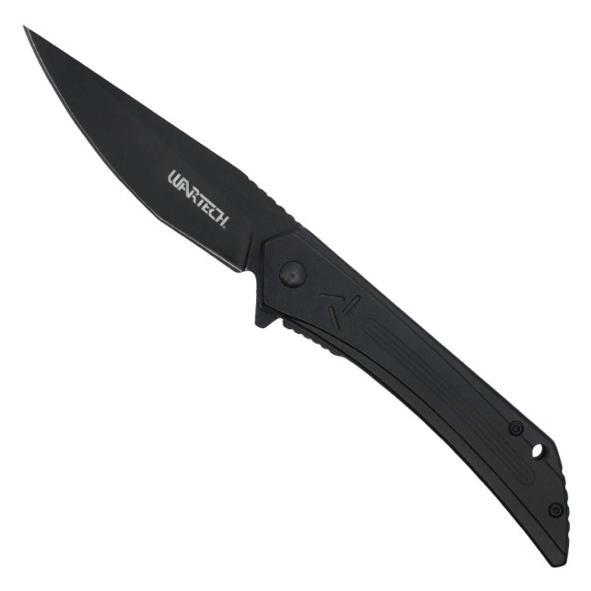 8" Slim Black Pocket Knife