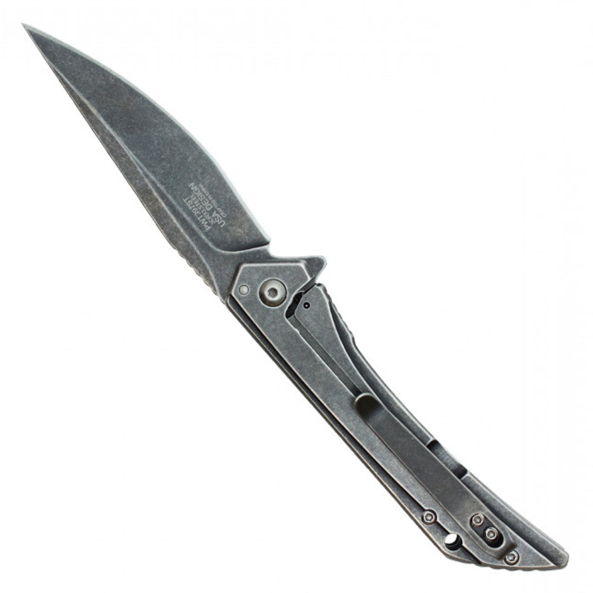 8" Slim Stonewashed Pocket Knife