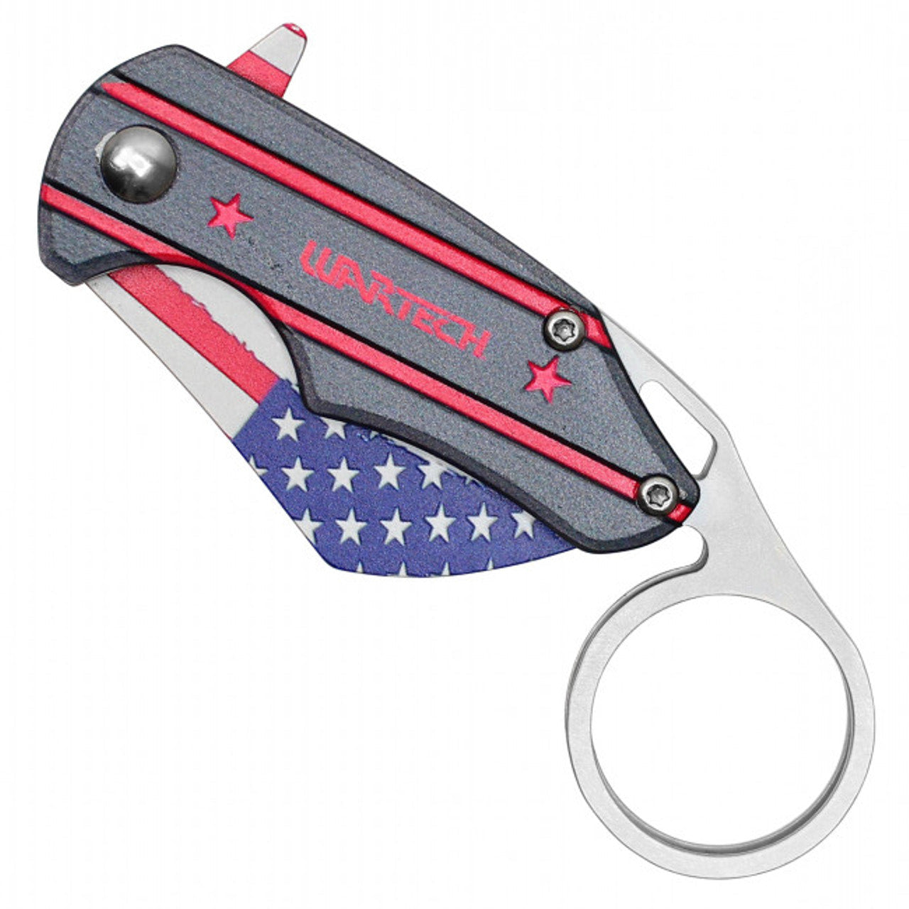 5.5" USA Flag Karambit Pocket Knife