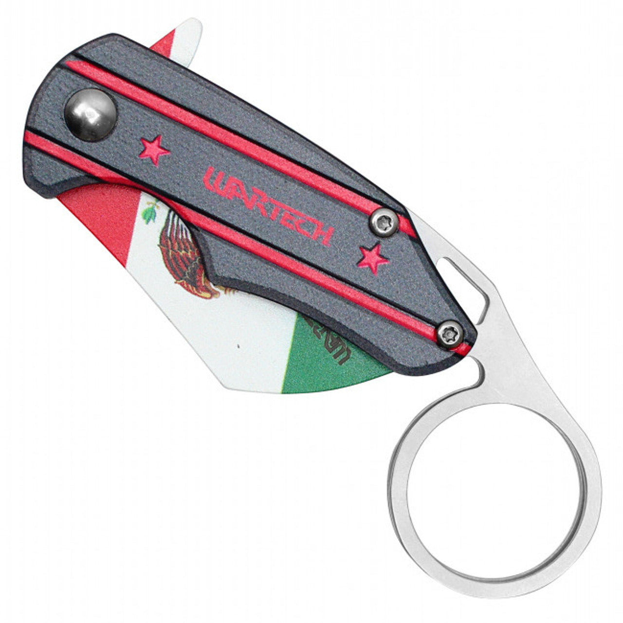 5.5" Mexico Flag Karambit Pocket Knife