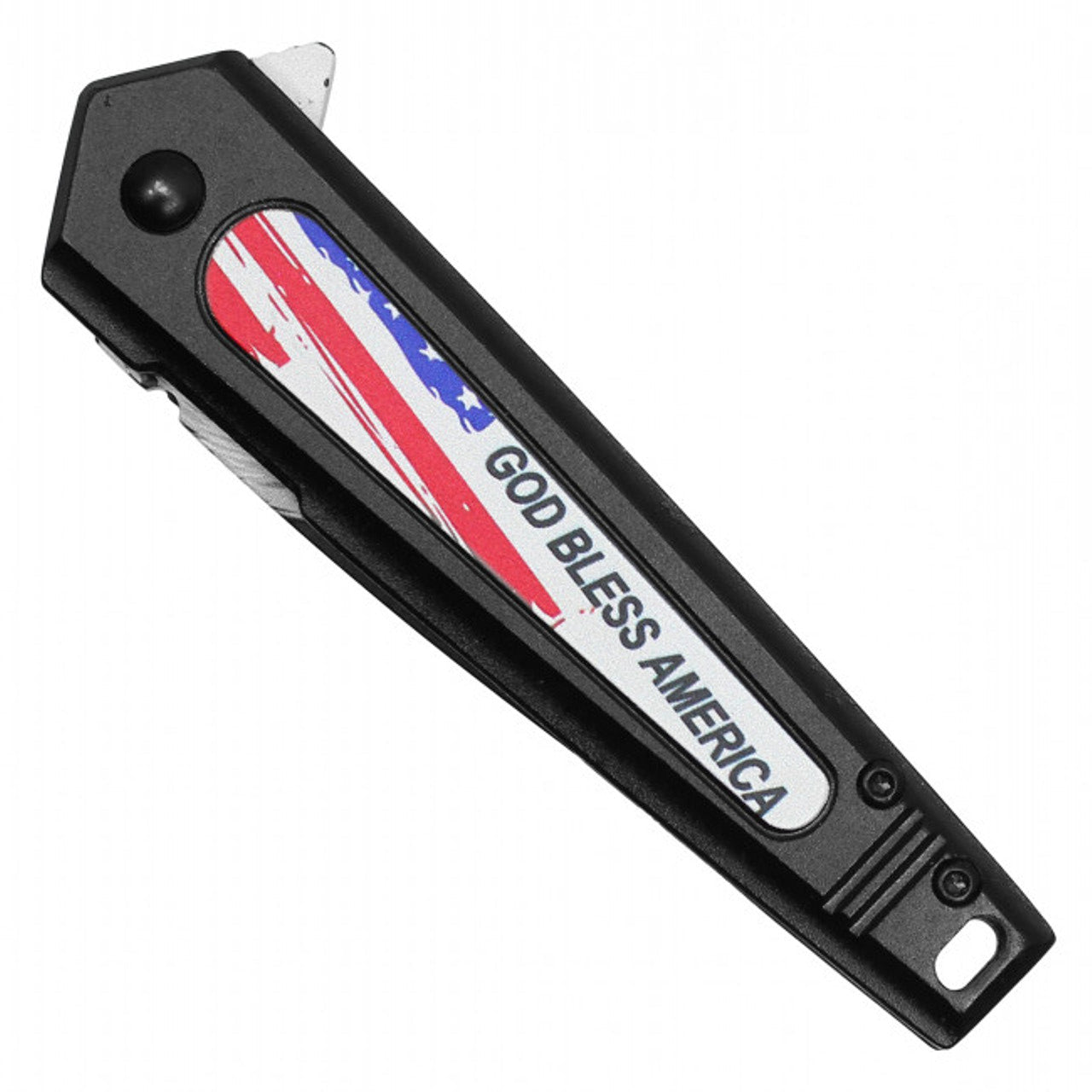 7.5" God Bless America Patriotic Pocket Knife