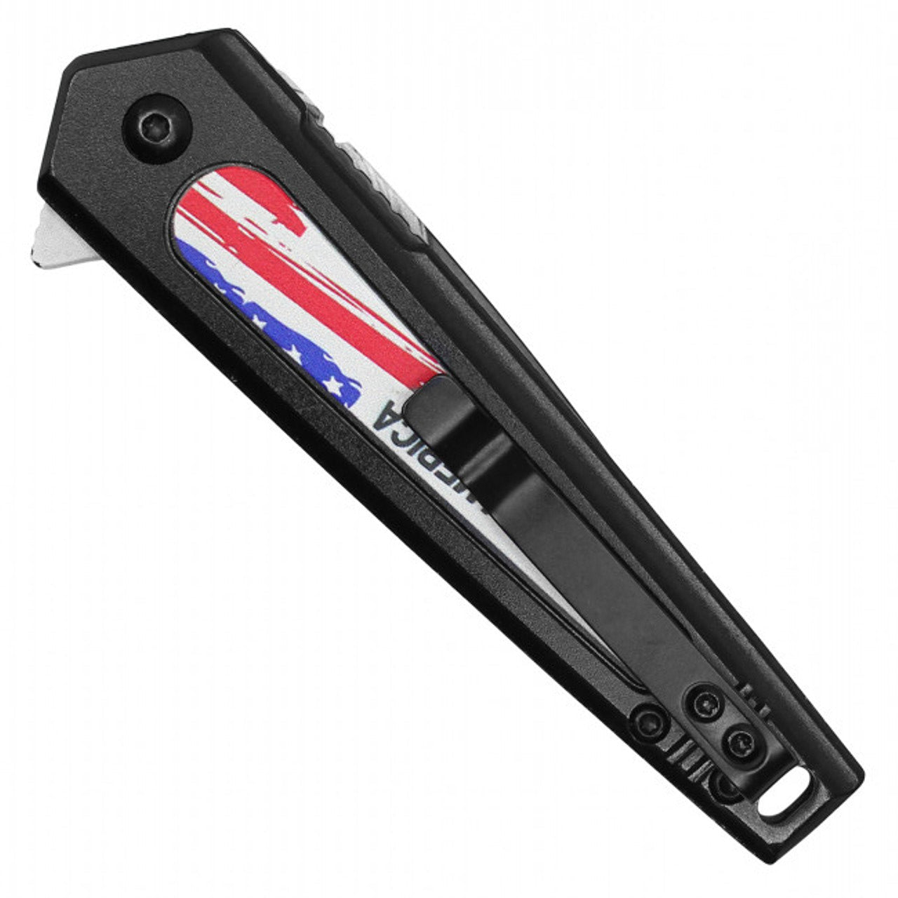 7.5" God Bless America Patriotic Pocket Knife