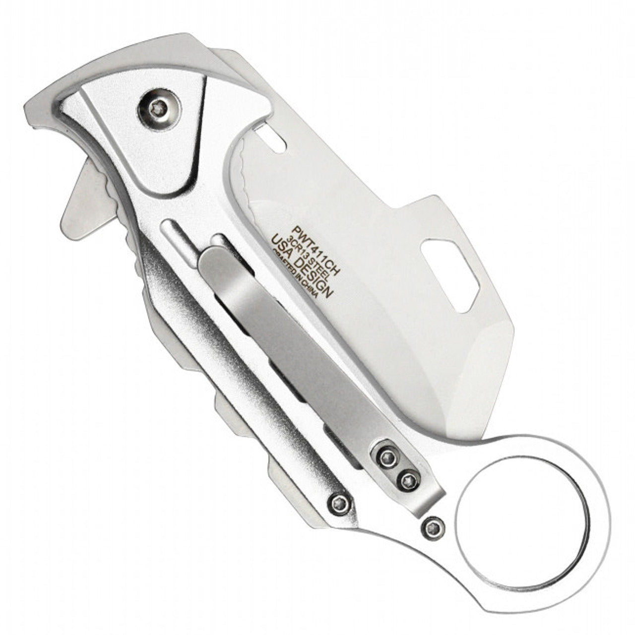 6.5" Silver Pocket Karambit