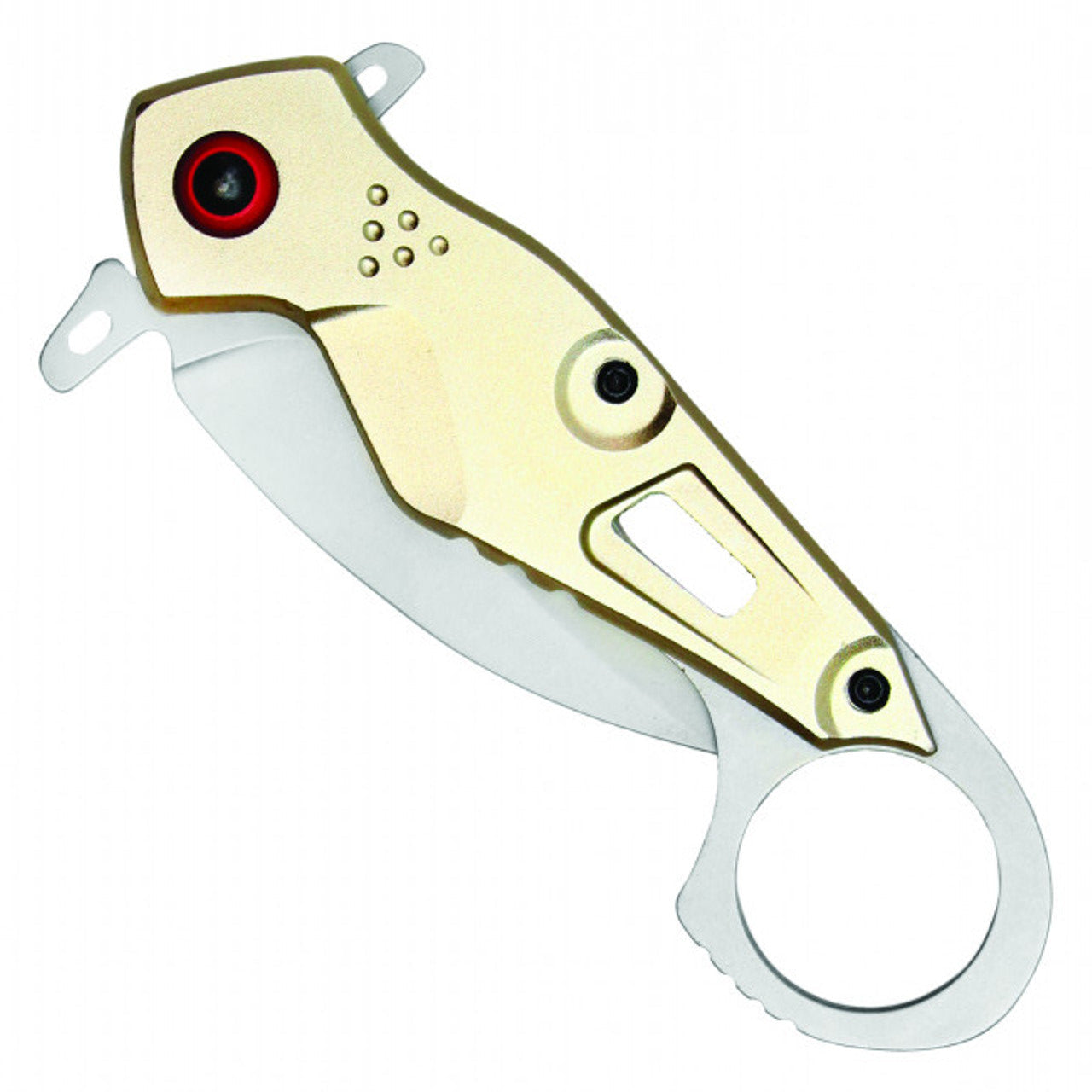 8" White & Gold Luffy Pocket Knife