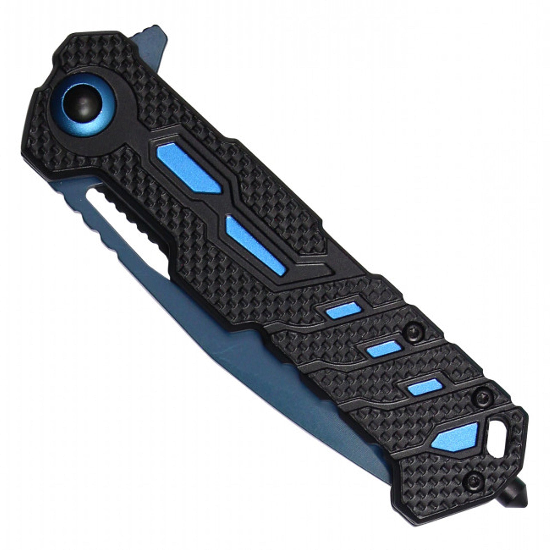 8" Blue Assisted Opening Pocket Knife