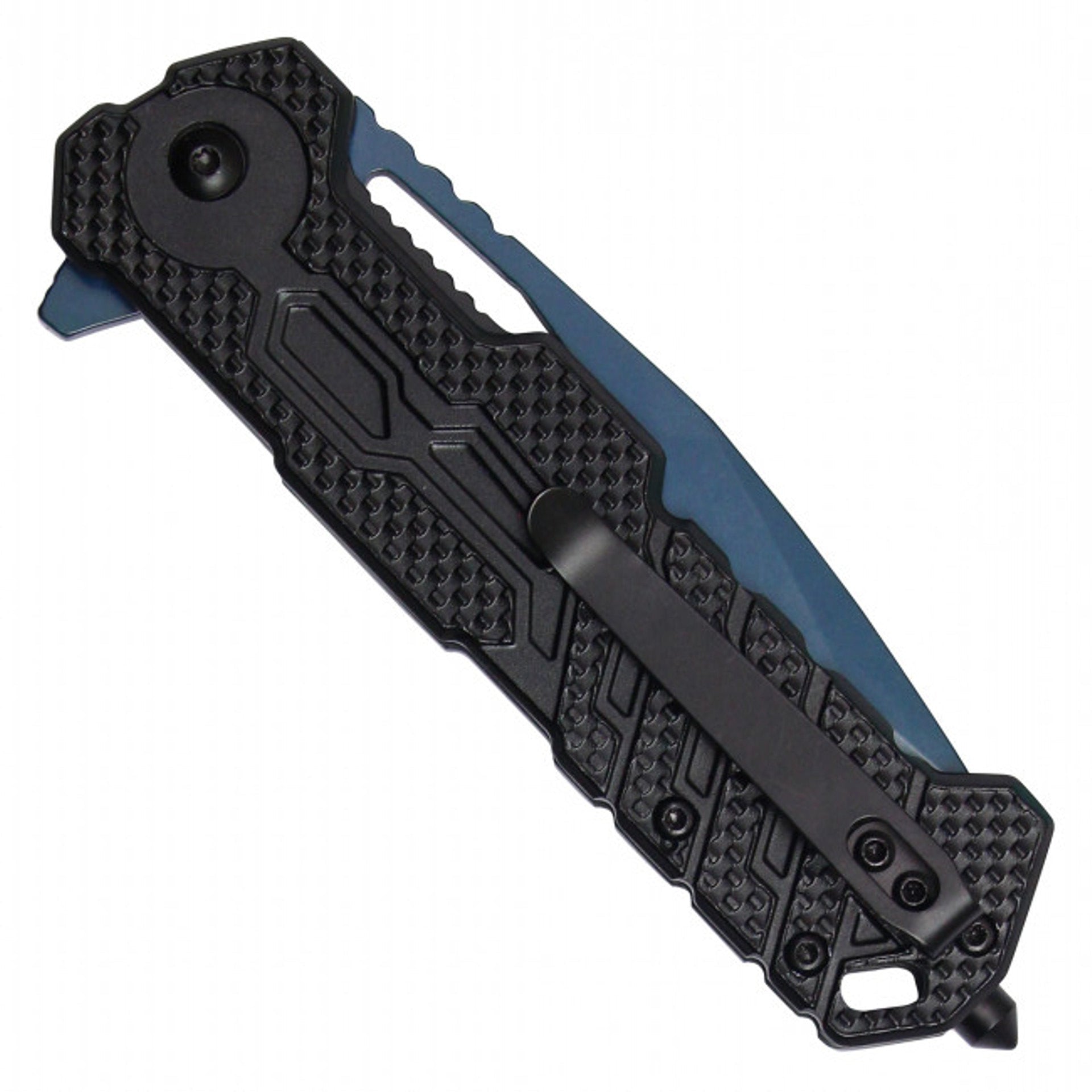 8" Blue Assisted Opening Pocket Knife