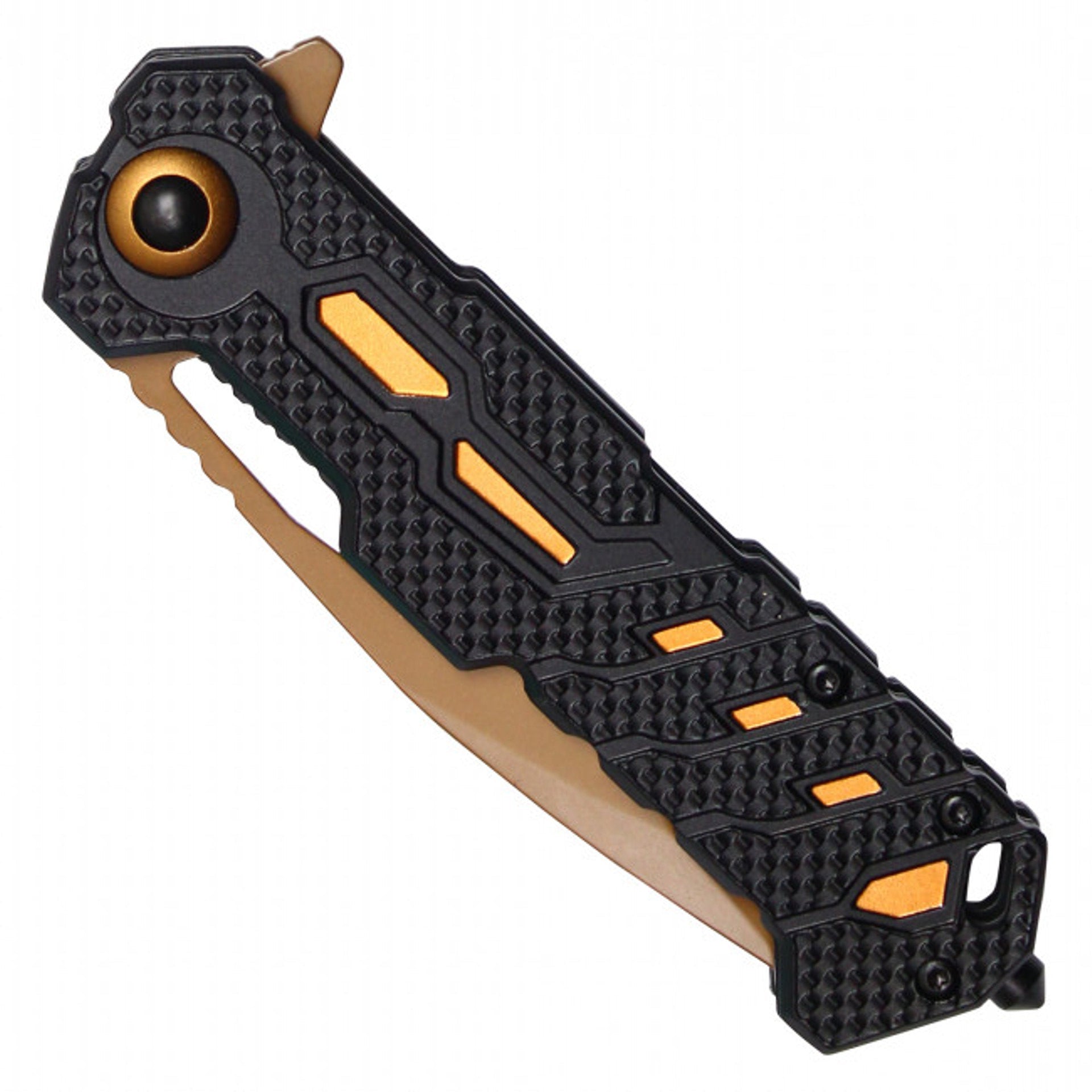 8" Orange Assisted Opening Pocket Knife