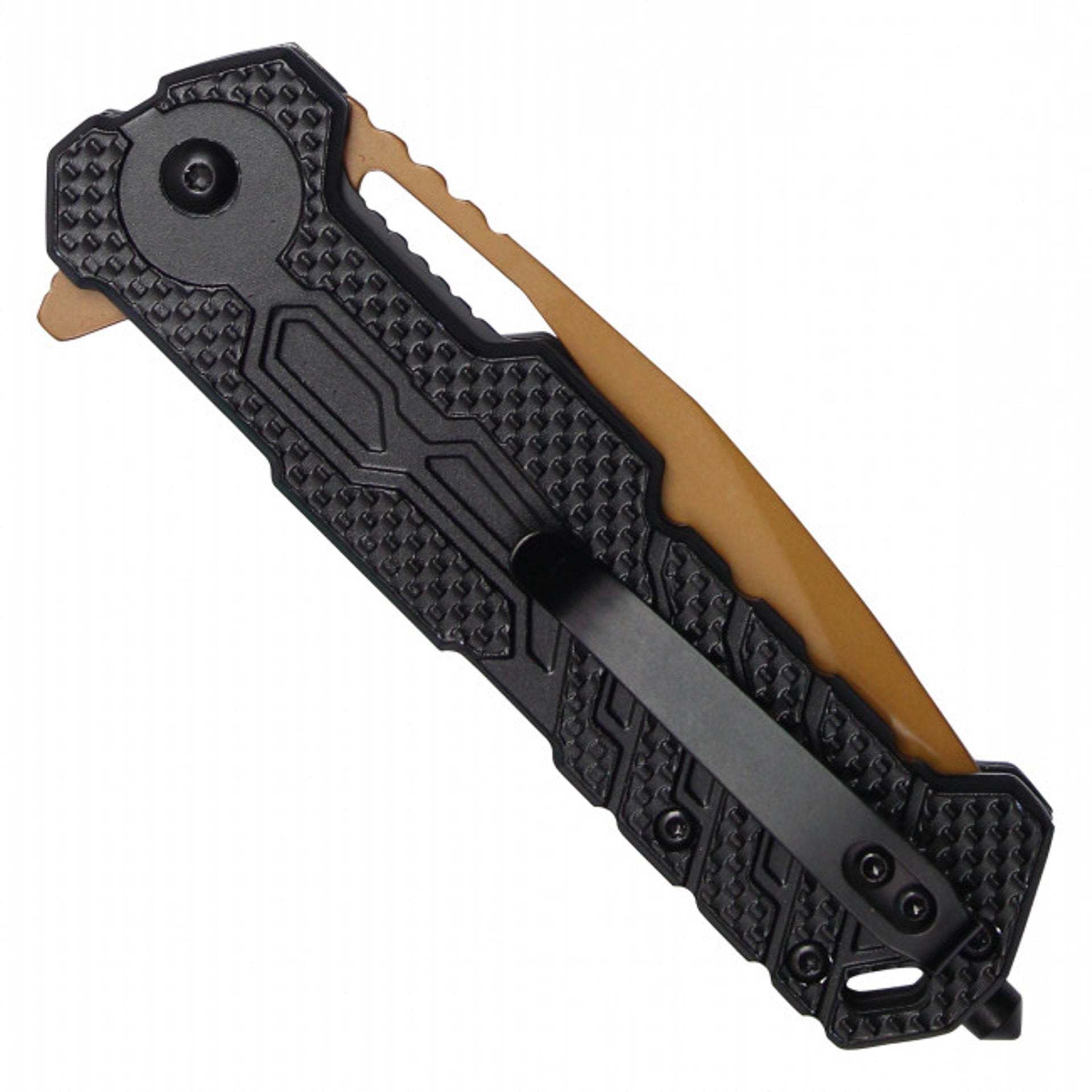 8" Orange Assisted Opening Pocket Knife