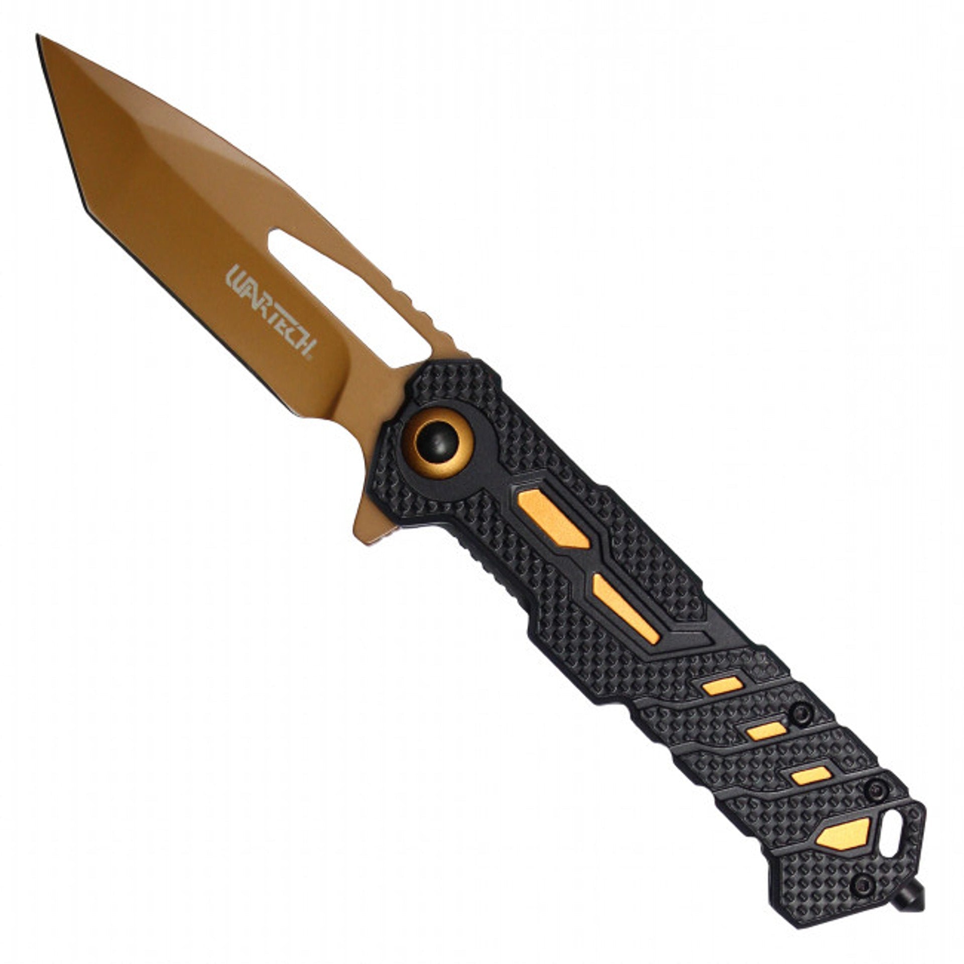 8" Orange Assisted Opening Pocket Knife