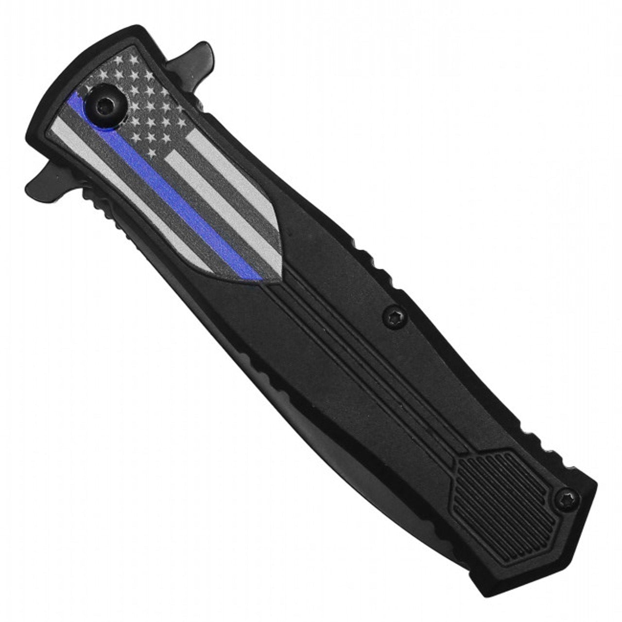 8" Thin Blue Line Pocket Knife