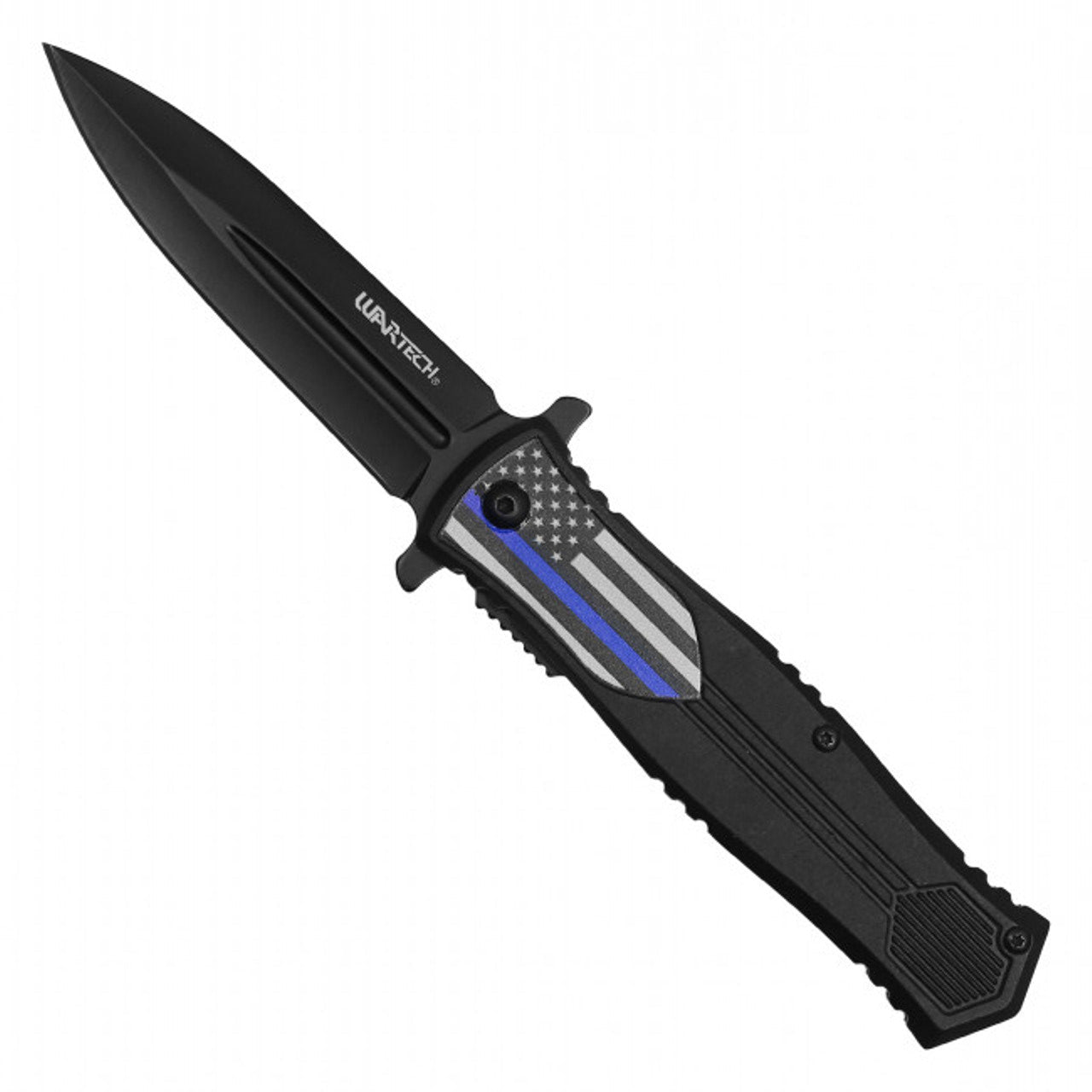 8" Thin Blue Line Pocket Knife