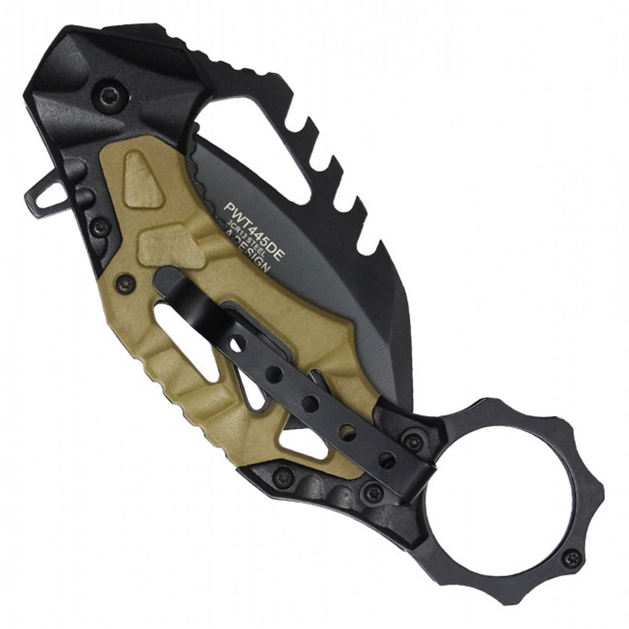 7.25" Pocket Karambit - Dirt Folding Tactical knife